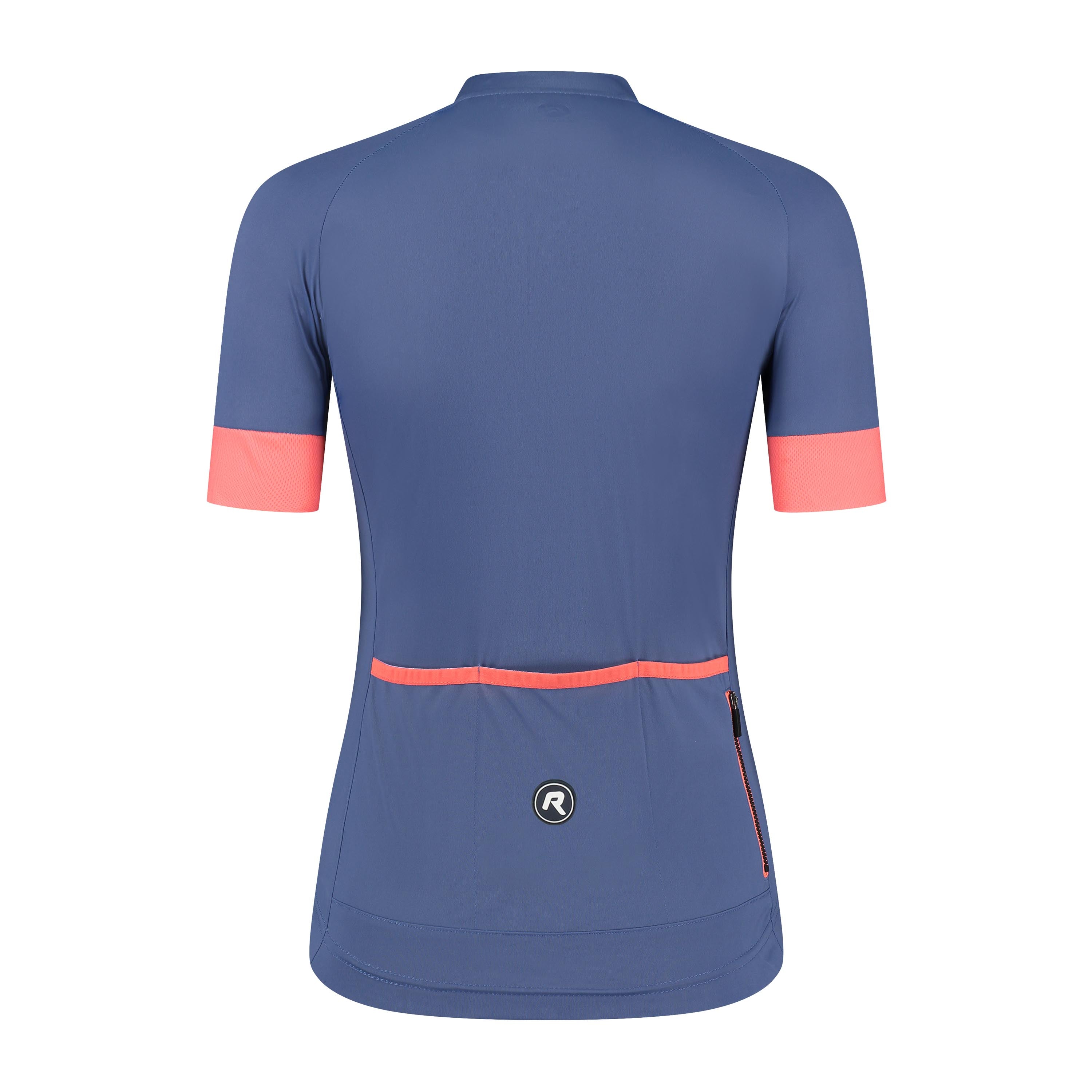 Modesta Fietsshirt Dames - Blauw/Koraal
