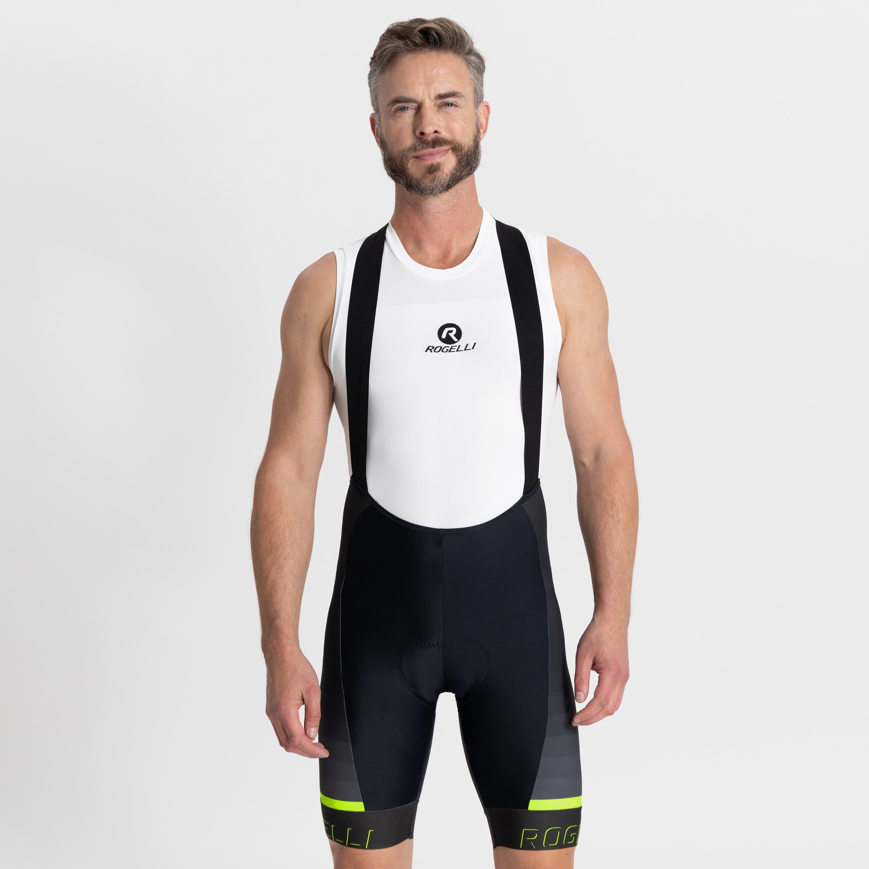 Hero II Cycling Pants Men - black/gray/neon yellow