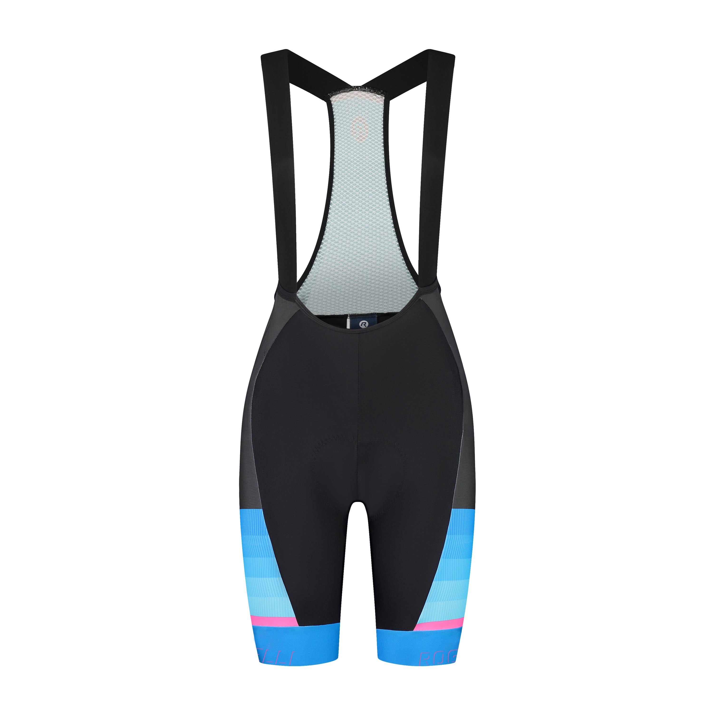 Impress II Fietsbroek Dames - Zwart/Blauw/Roze