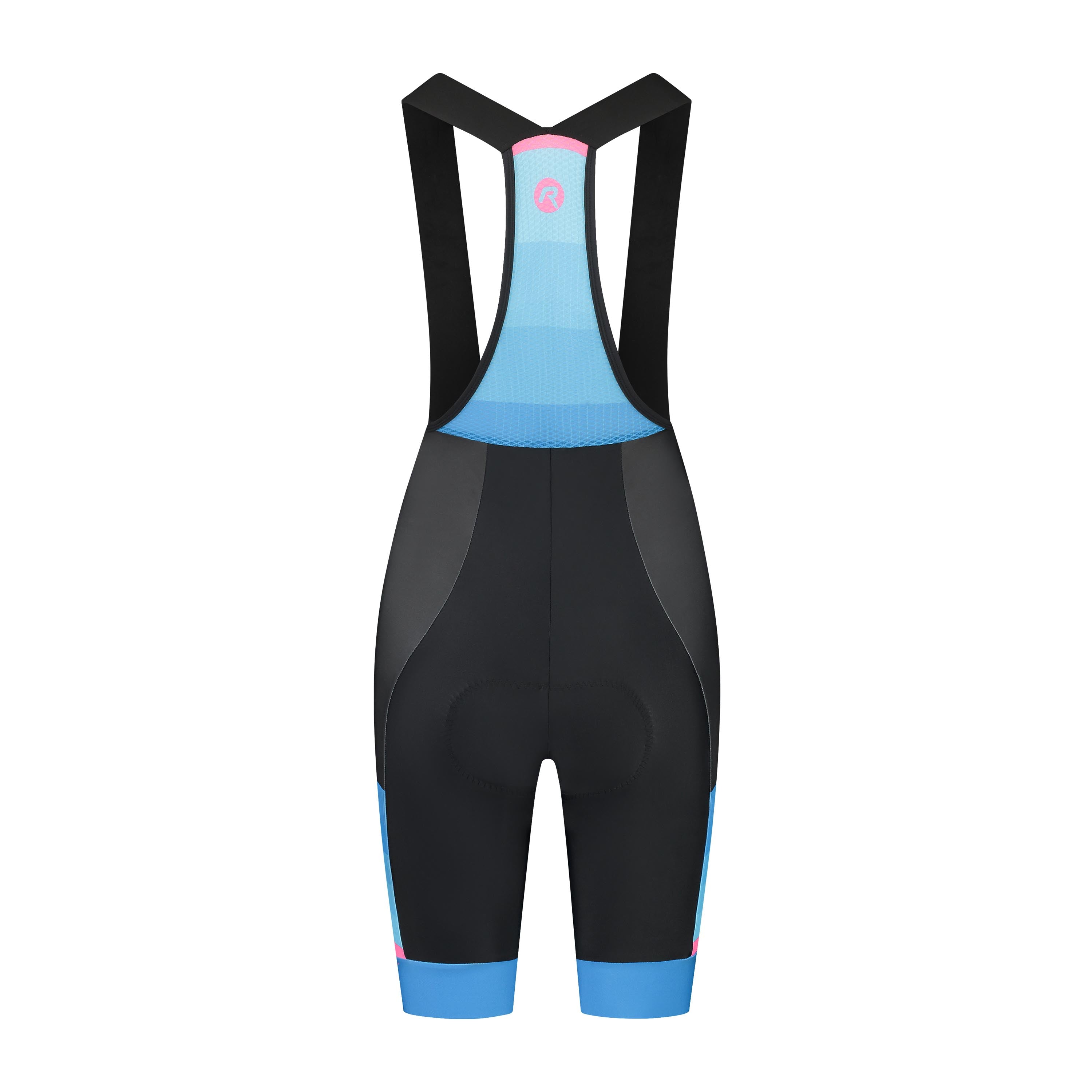 Impress II Fietsbroek Dames - Zwart/Blauw/Roze