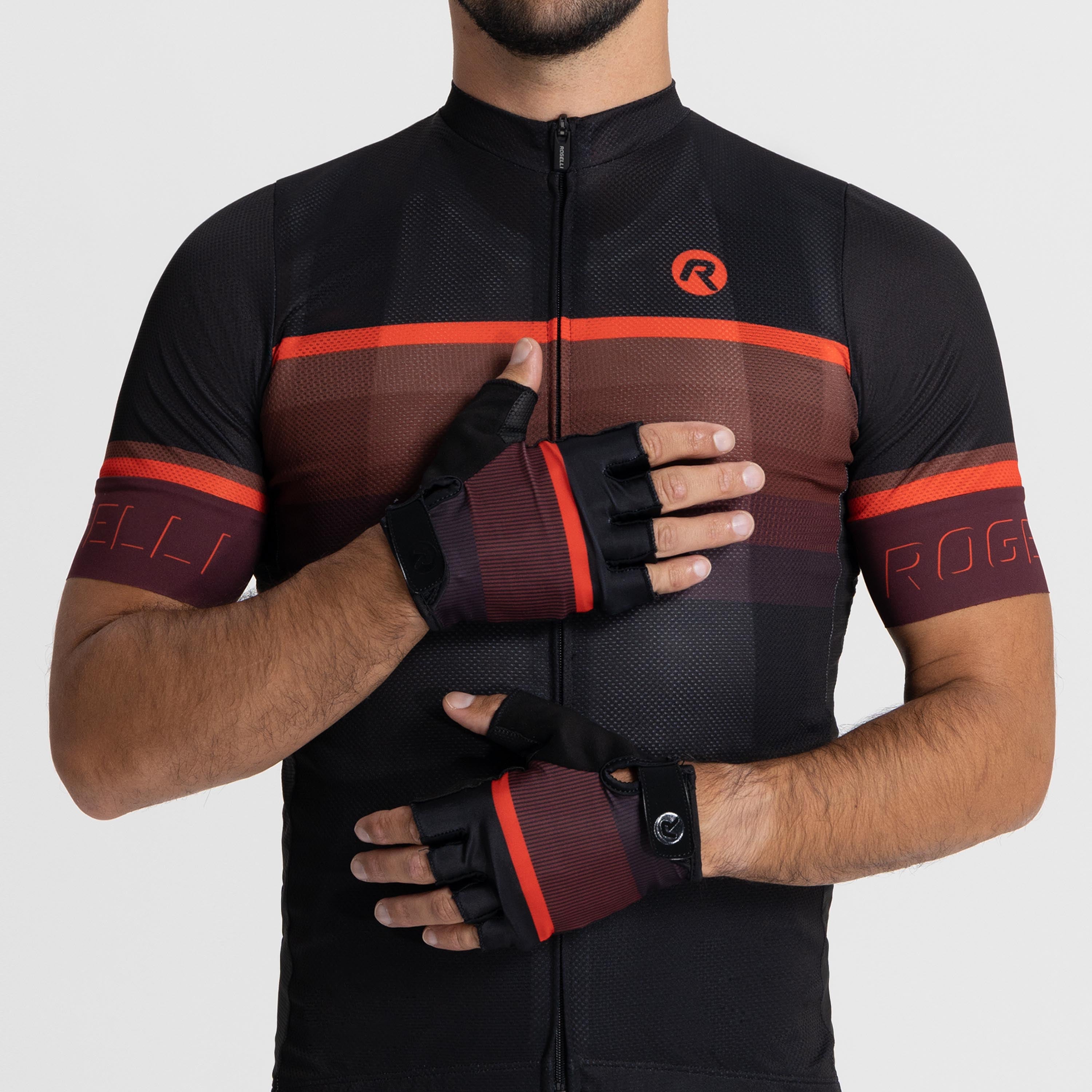 Hero II Fietshandschoenen Heren - Zwart/Bordeaux/Rood