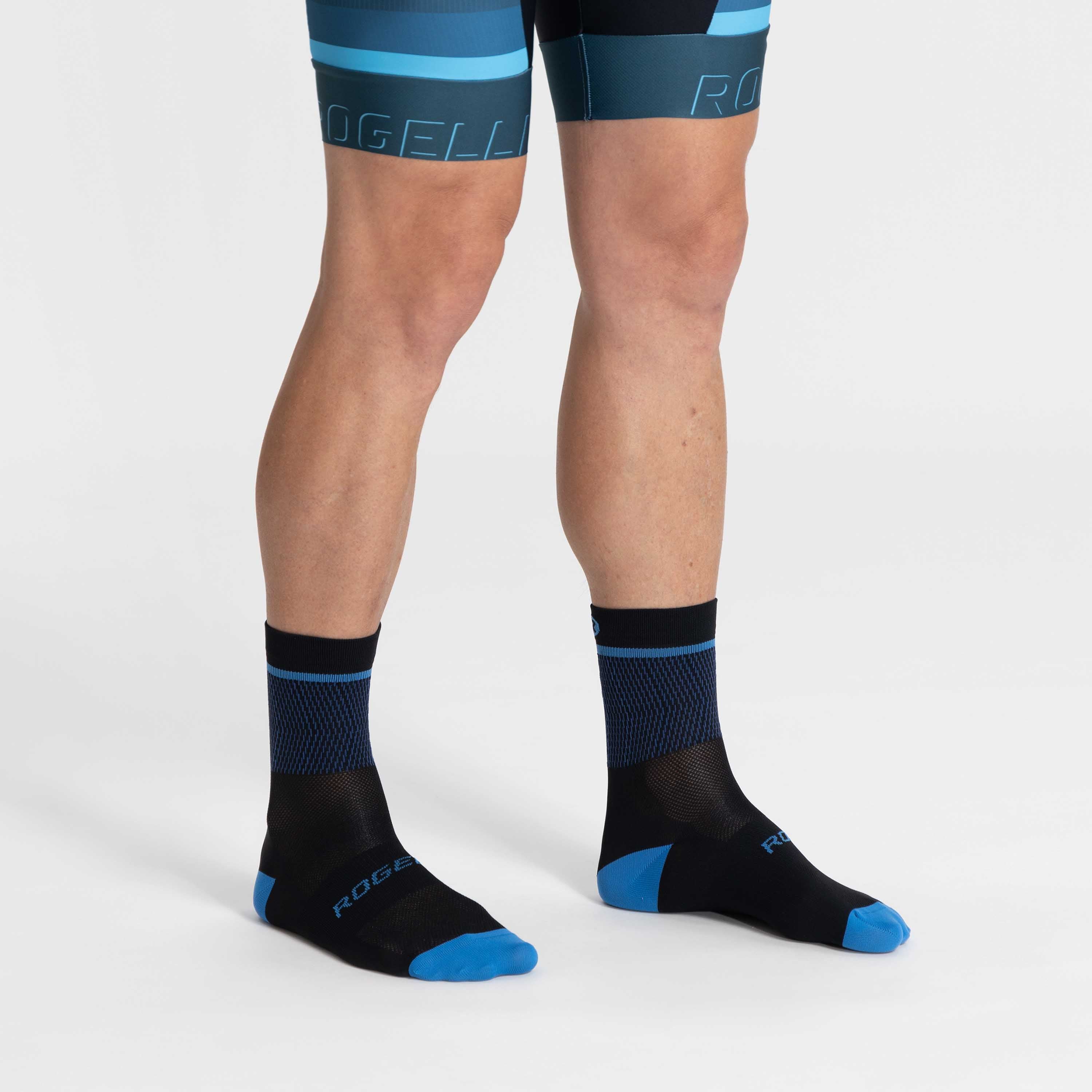 Hero II Fietssokken - Zwart/Blauw