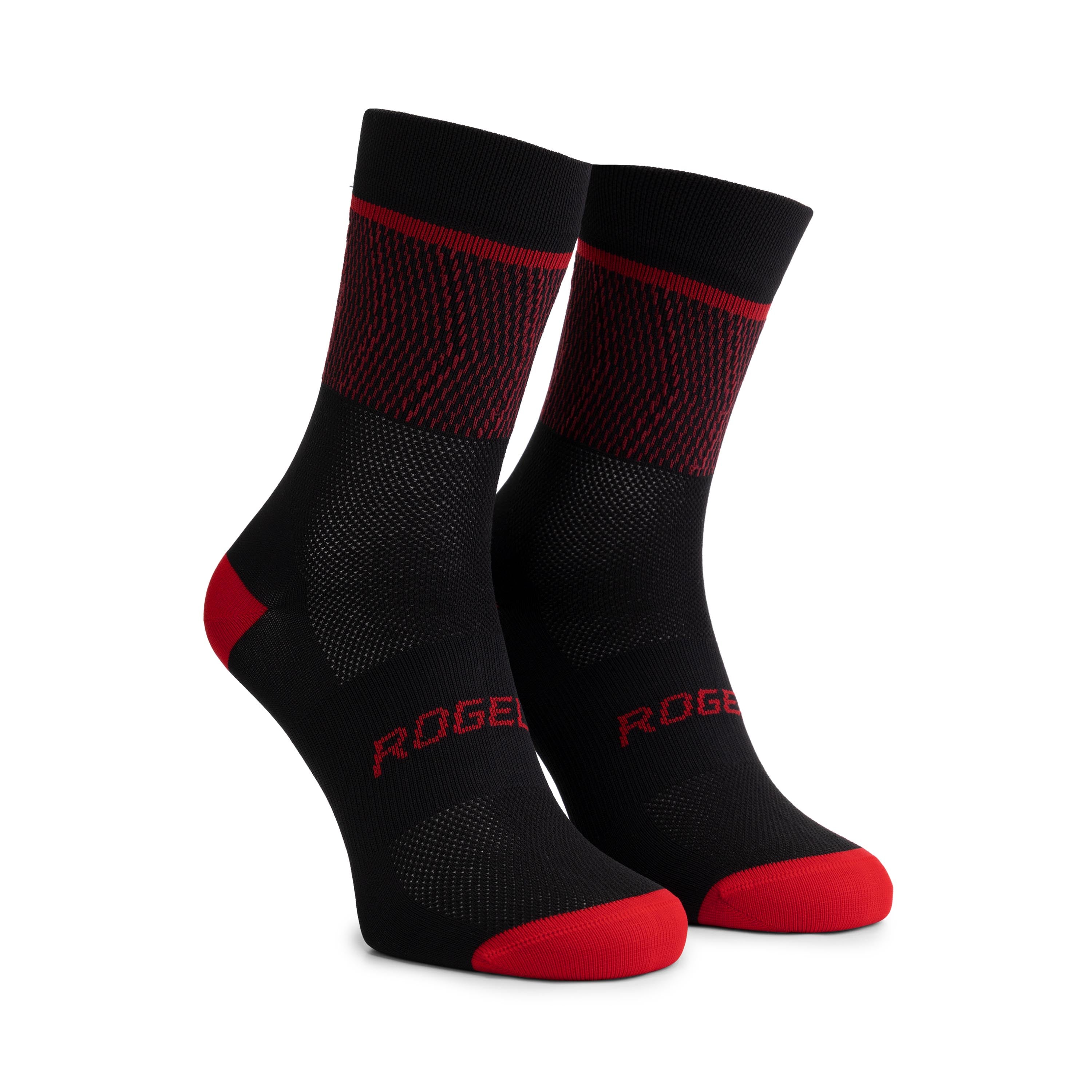Hero II bicycle socks - Black/Bordeaux/Red