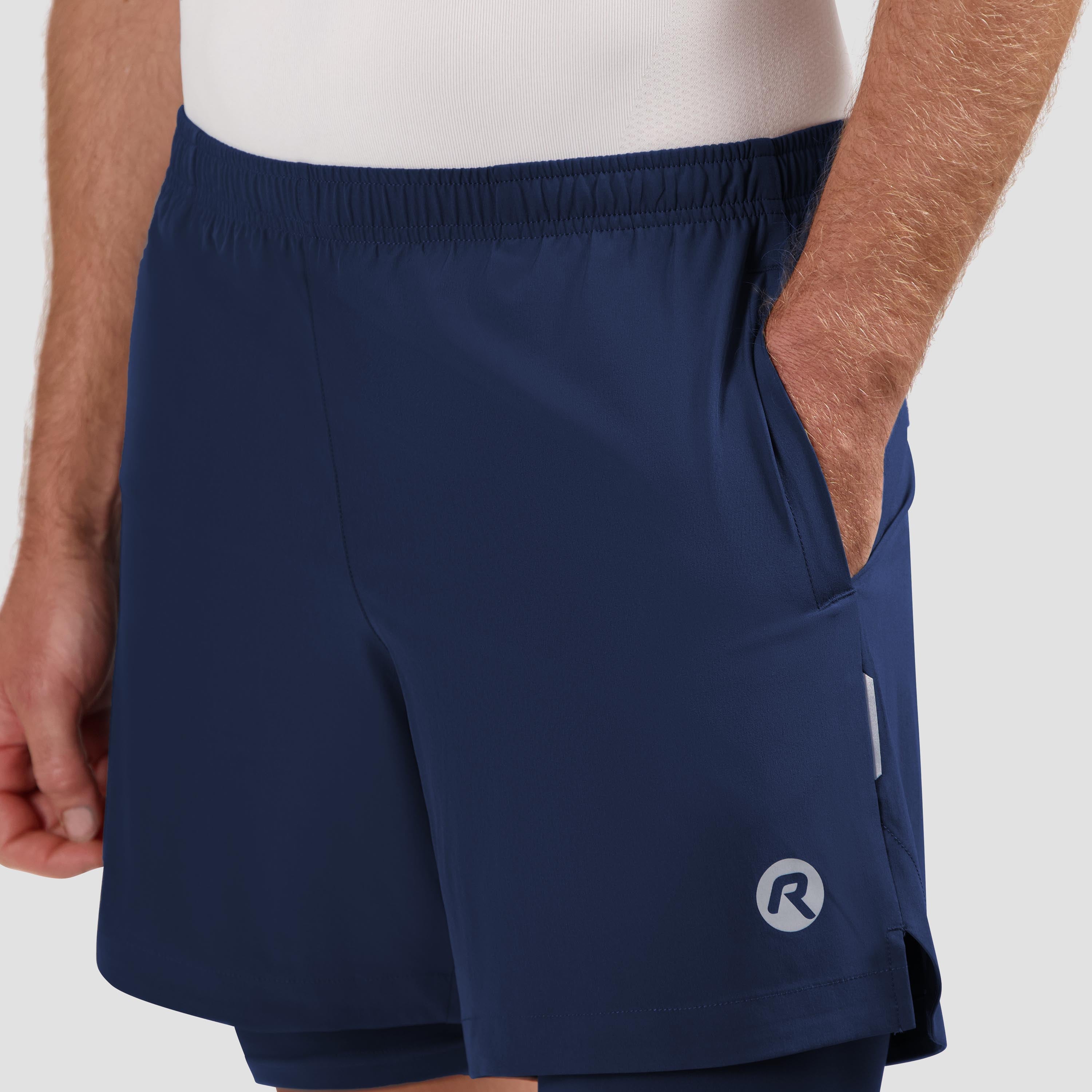 Essential 2-in-1 running shorts Men - Blue