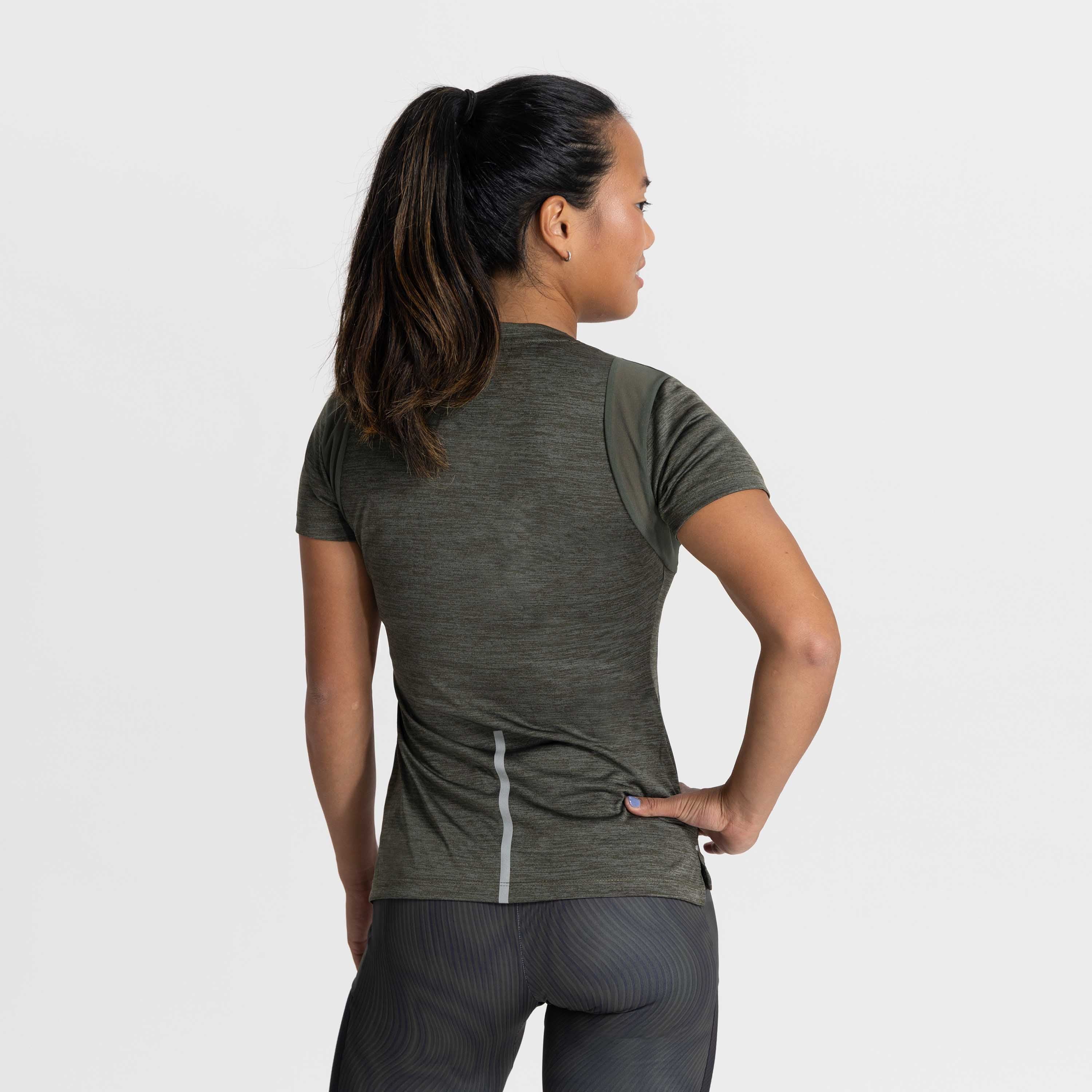 Kya Hardloopshirt Dames grijs