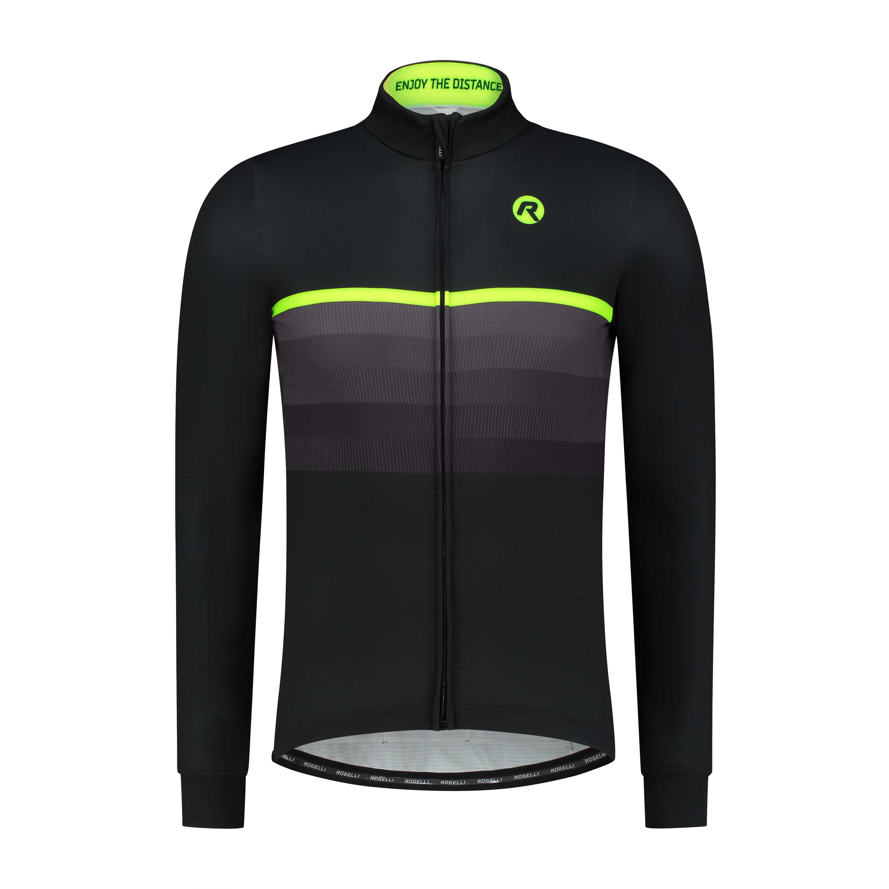 Hero II bicycle shirt Long sleeve Men - Black/neon yellow