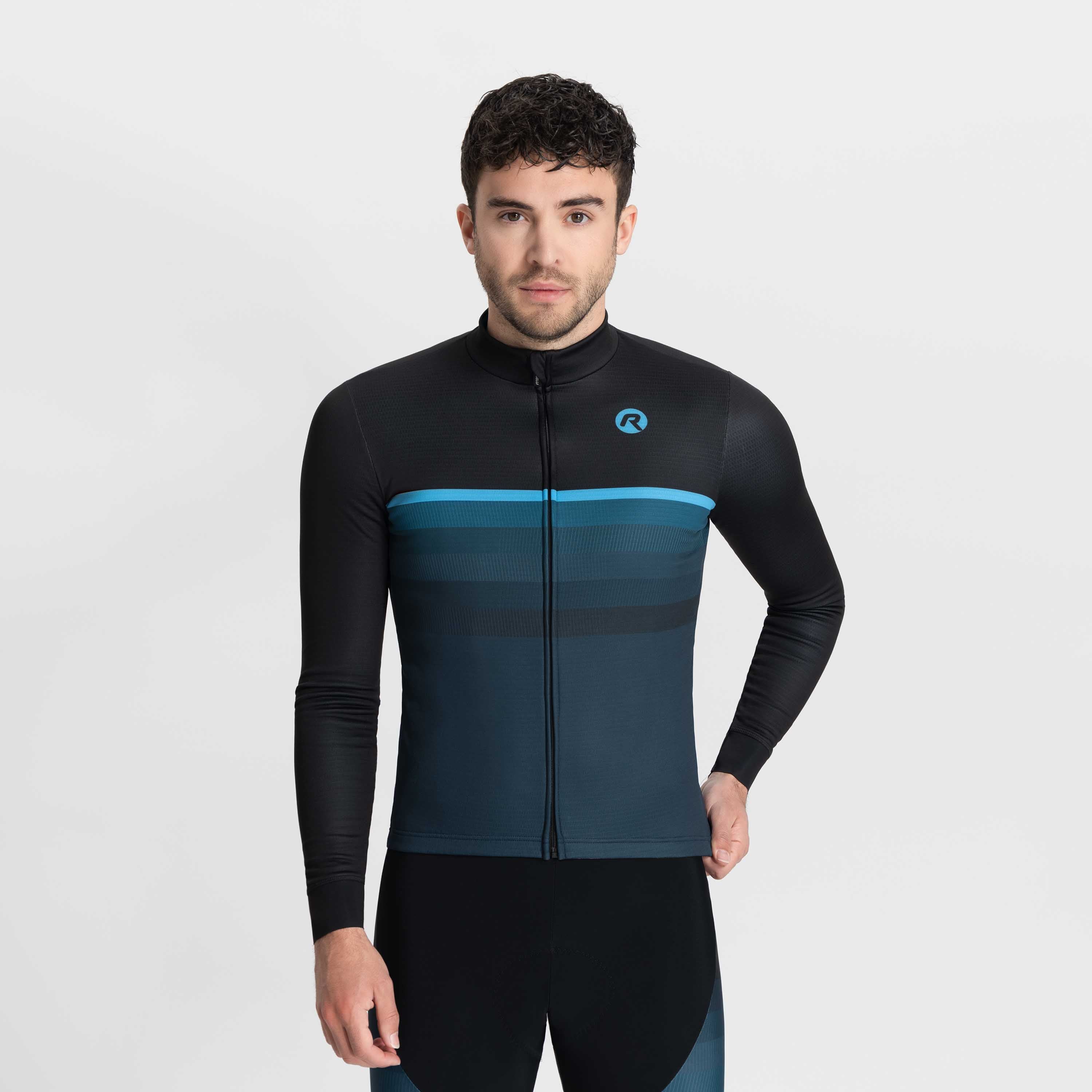 Hero II bicycle shirt Long sleeve Men - Black/blue
