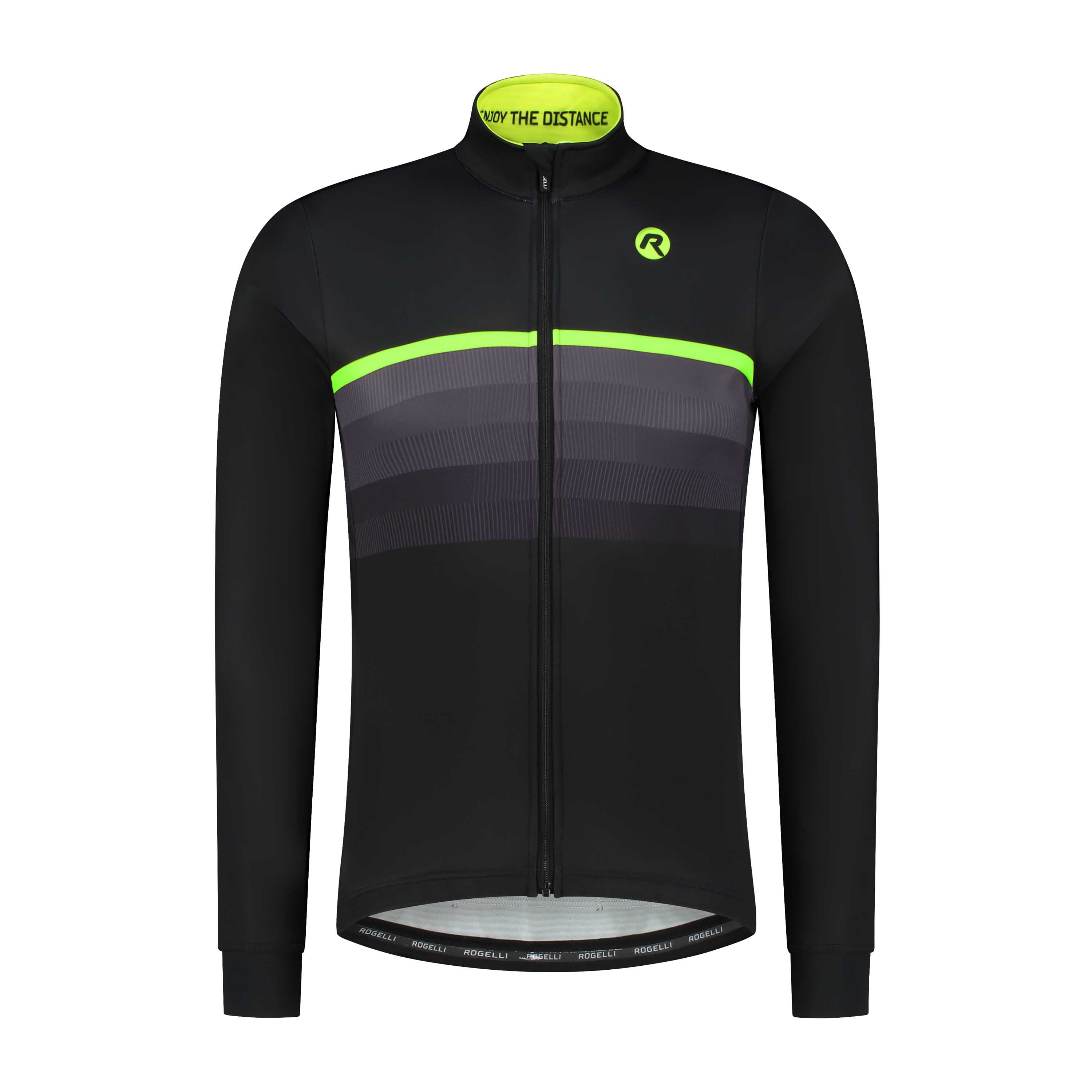 Hero II Winter bicycle jacket Men - Black/neon yellow