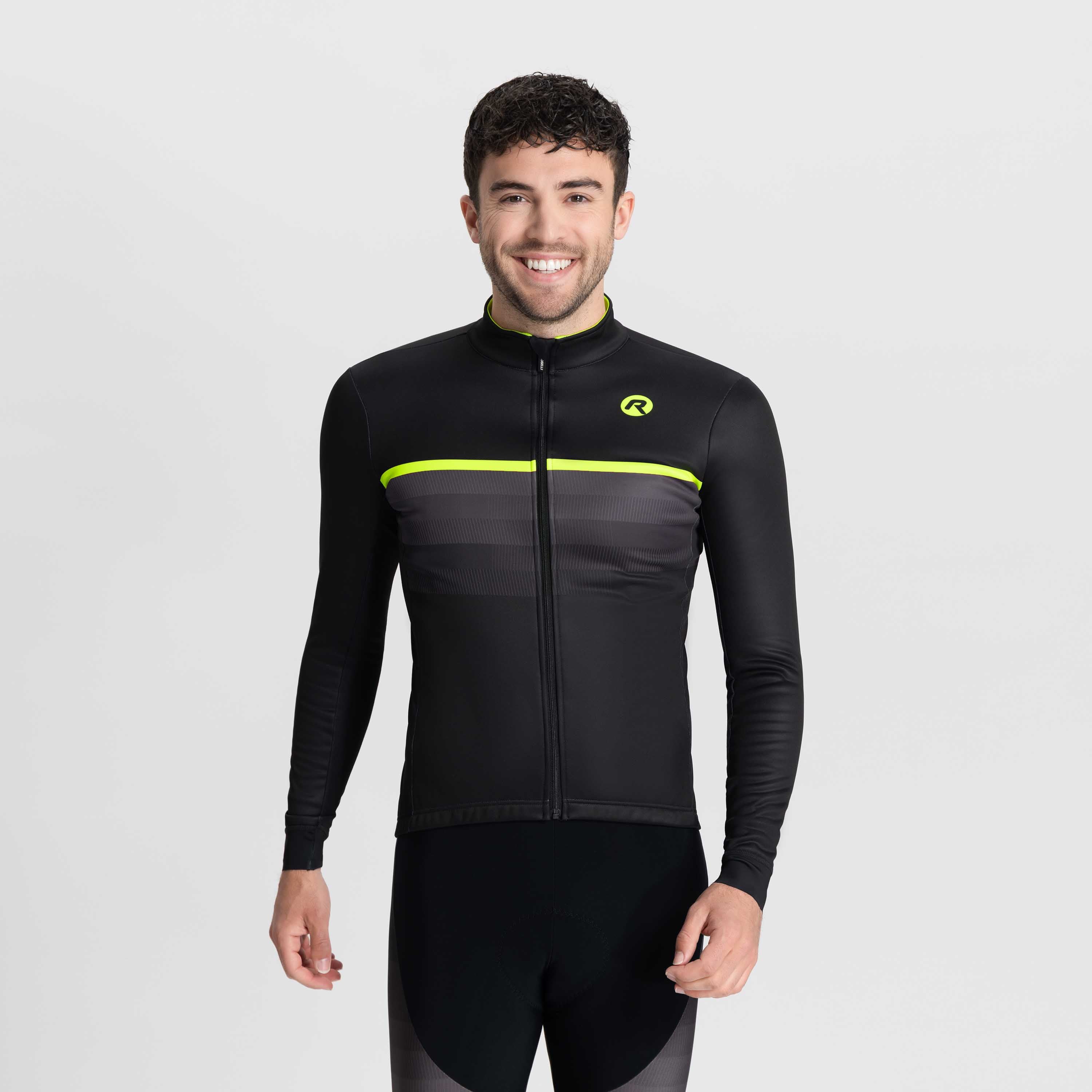 Hero II Winter bicycle jacket Men - Black/neon yellow