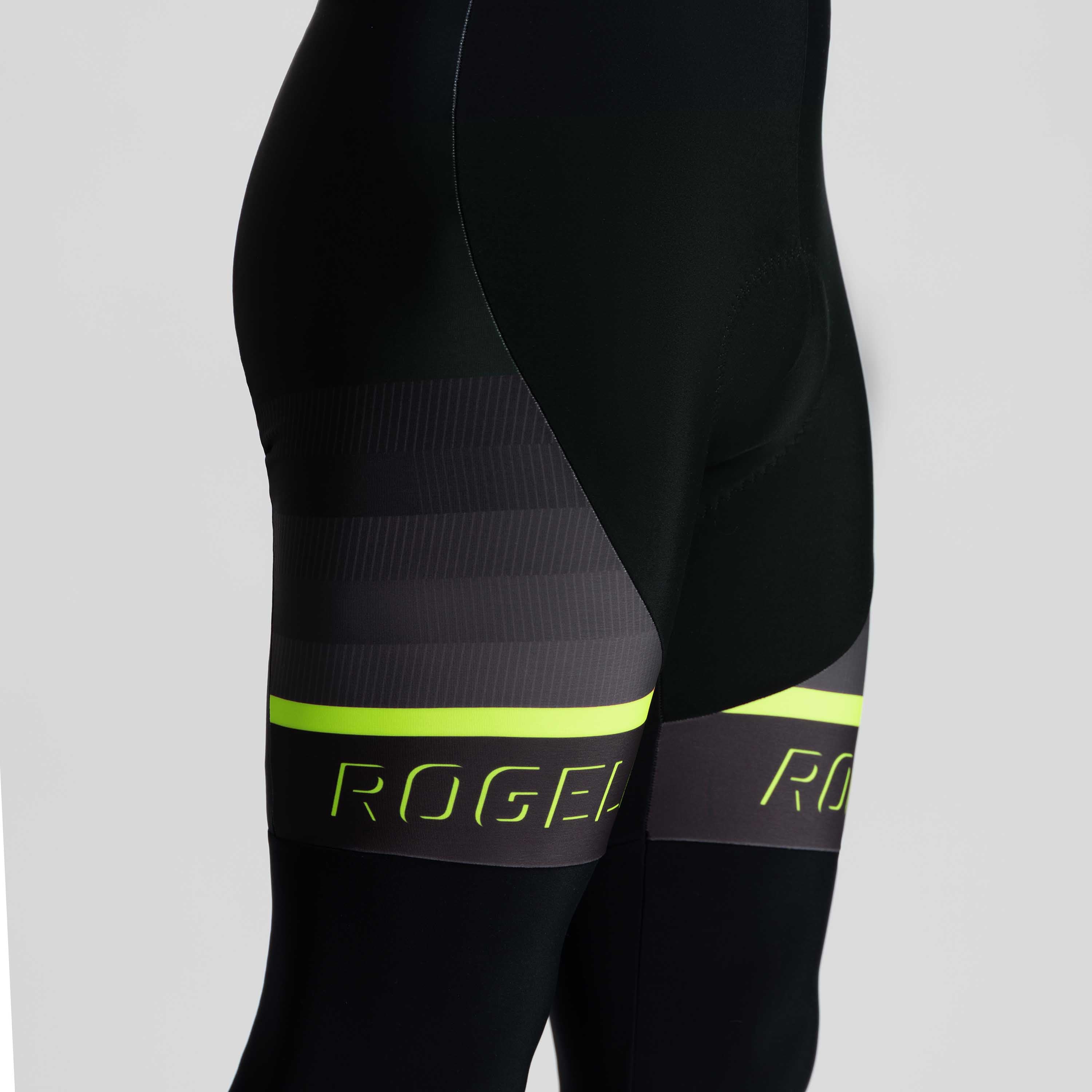 Hero II long cycling pants Men - Black/neon yellow