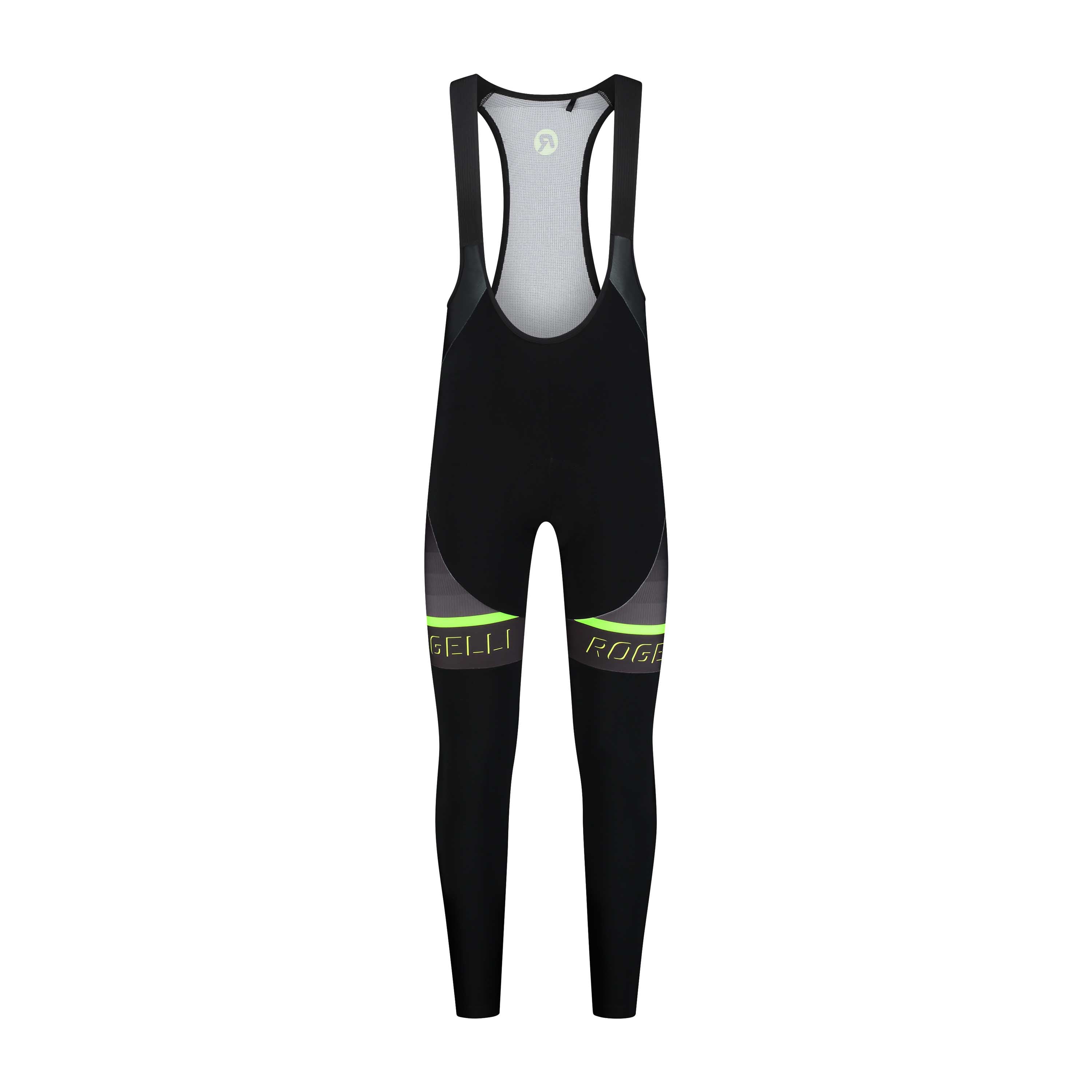 Hero II long cycling pants Men - Black/neon yellow