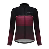 Impress II Cycling jersey Long sleeve Women - Bordeaux/Coral