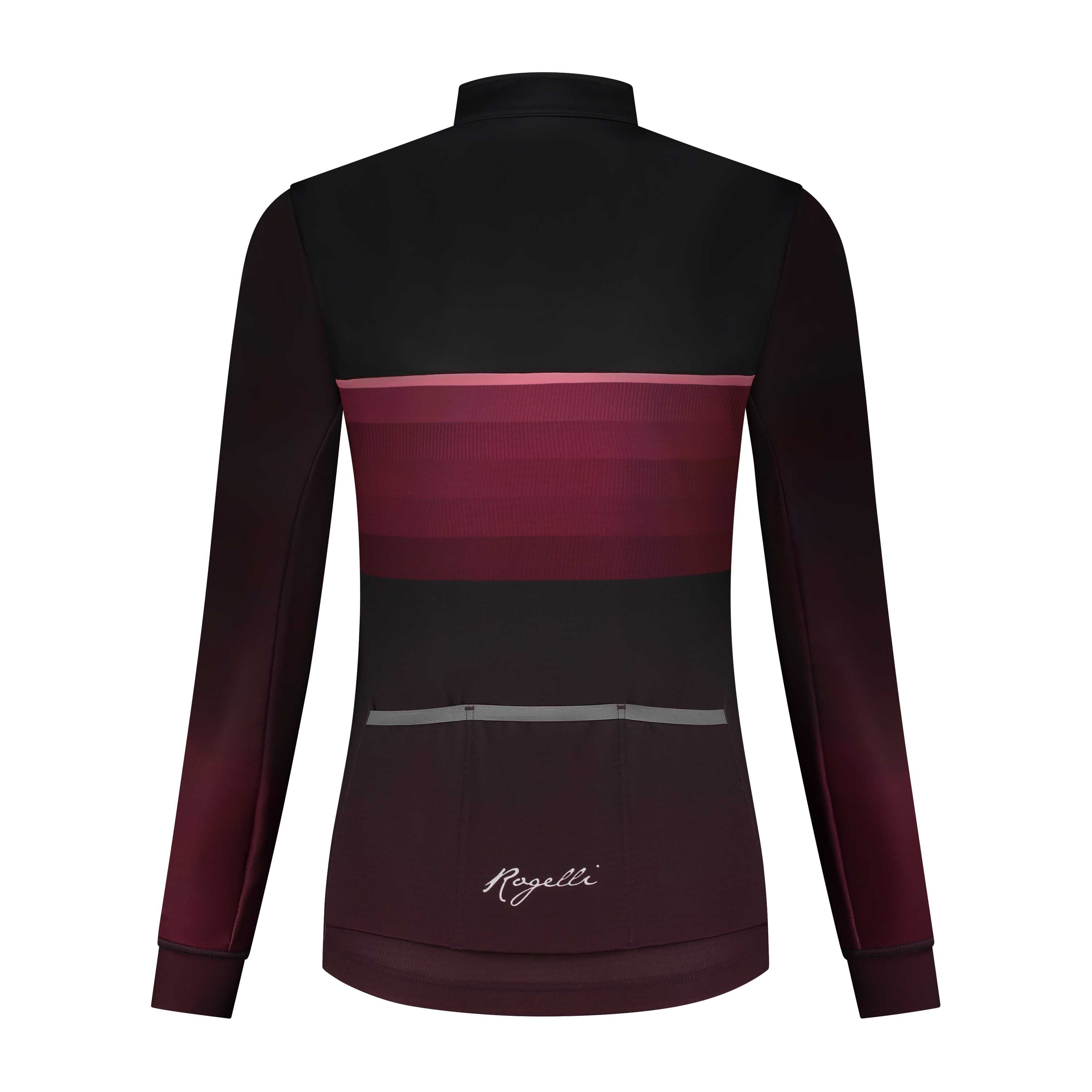 Impress II Winter Fietsjack Ladies - Bordeaux/Koraal