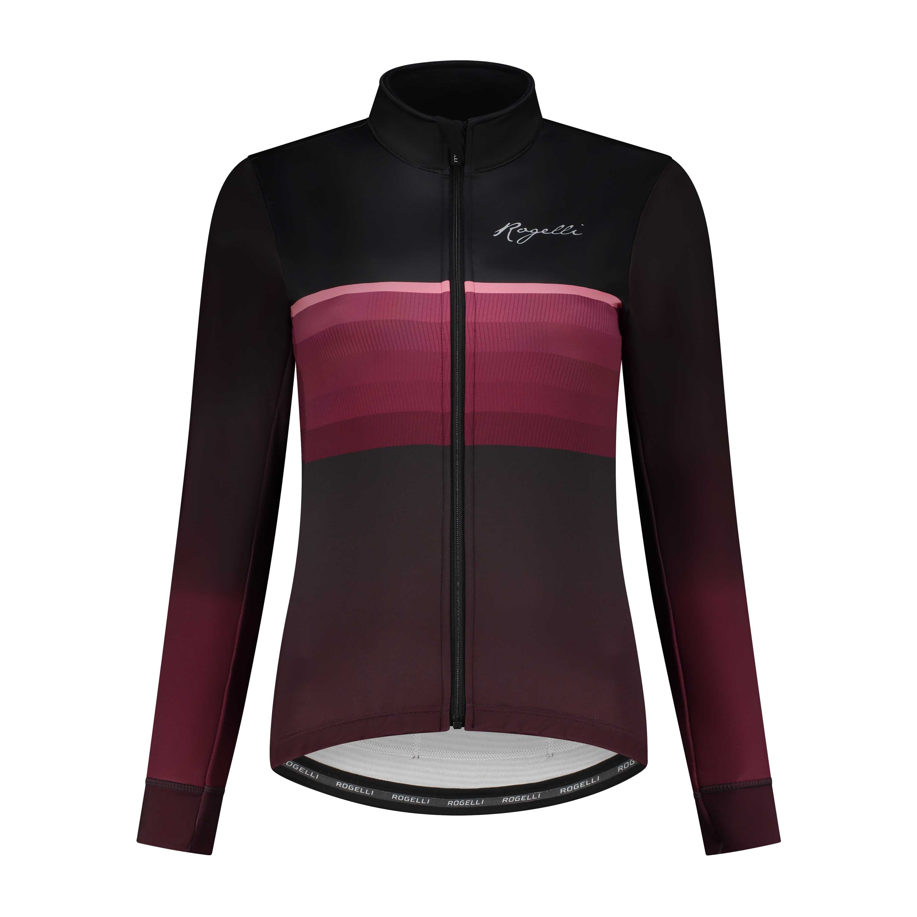 Impress II Winter Fietsjack Ladies - Bordeaux/Koraal