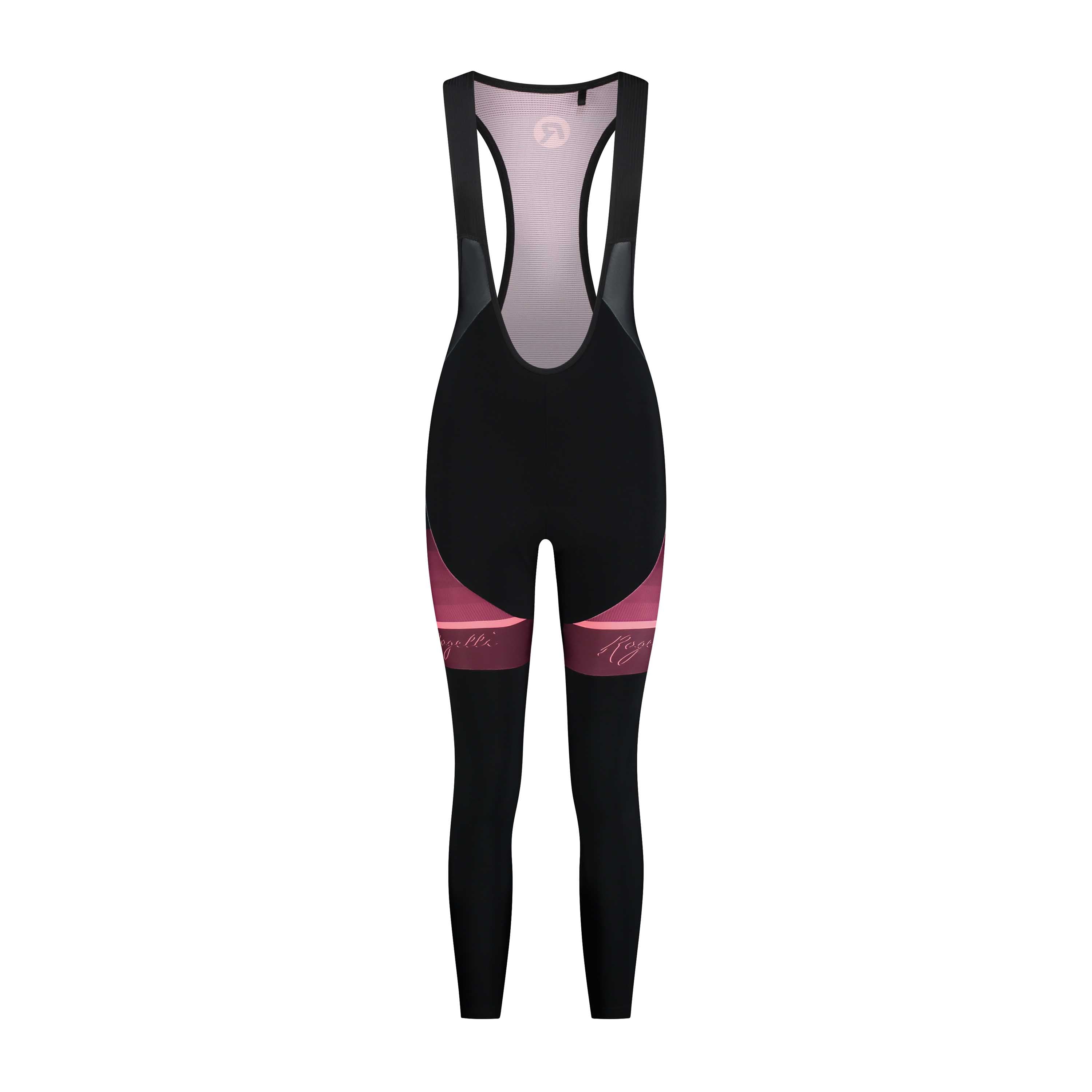 Impress II Long Cycling Pants Ladies - Black/Bordeaux/Coral