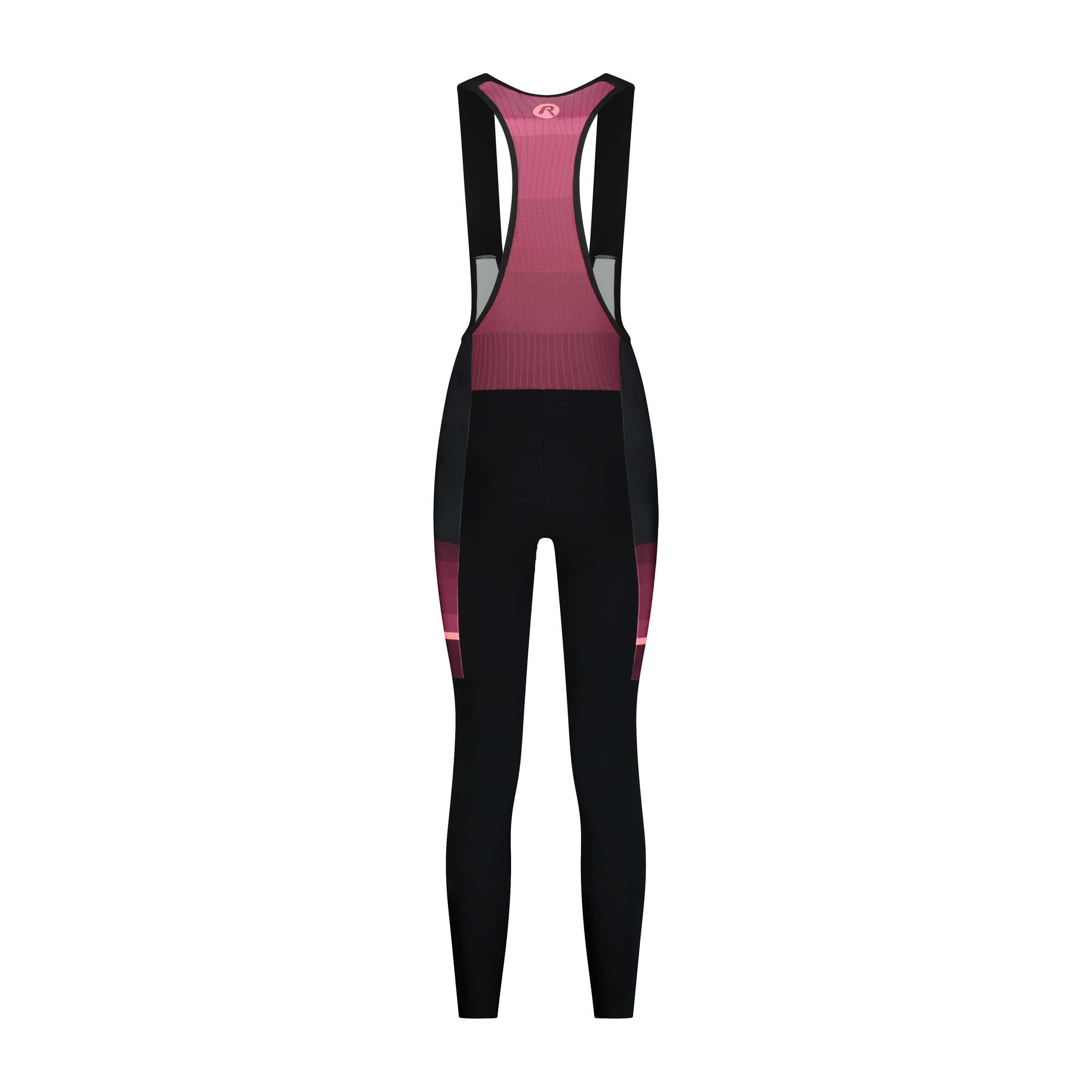 Impress II Long Cycling Pants Ladies - Black/Bordeaux/Coral