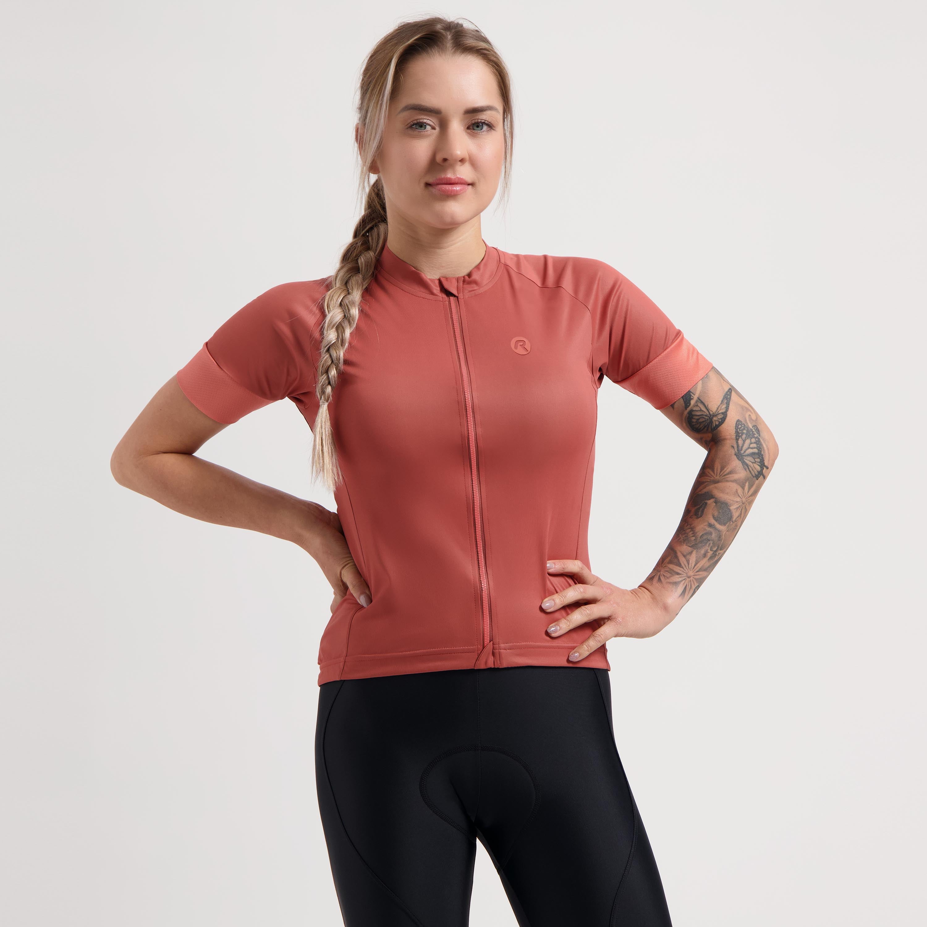 Modesta Fietshirt Ladies - Chutney/Koraal