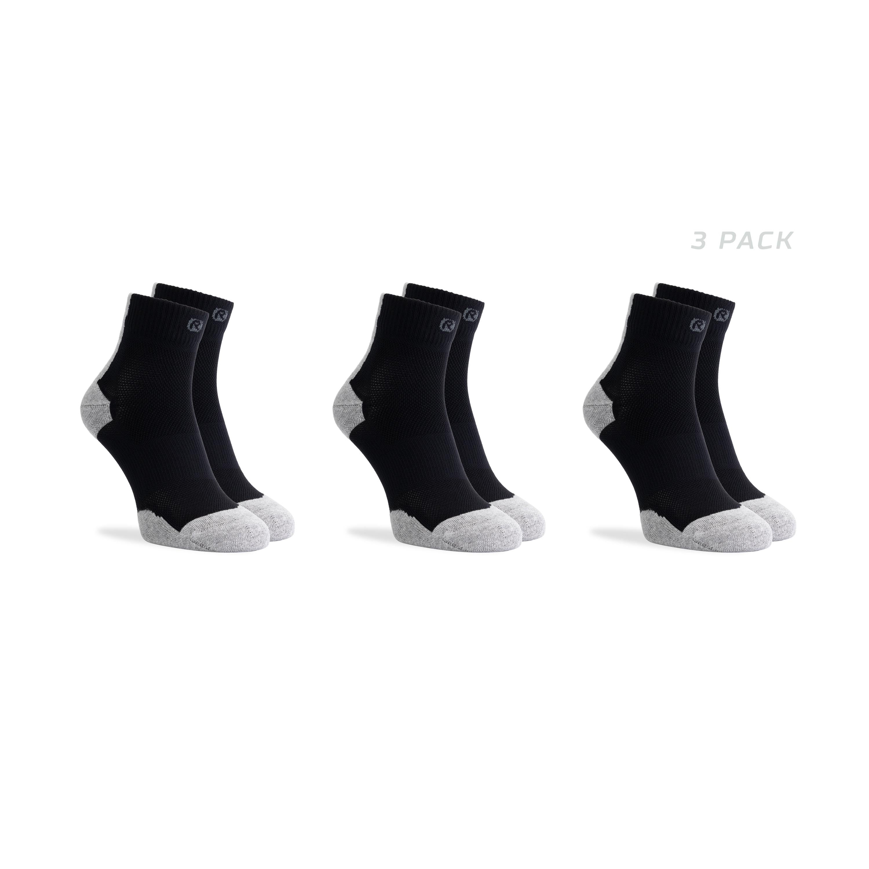 3-pack Core Running socks - black/gray