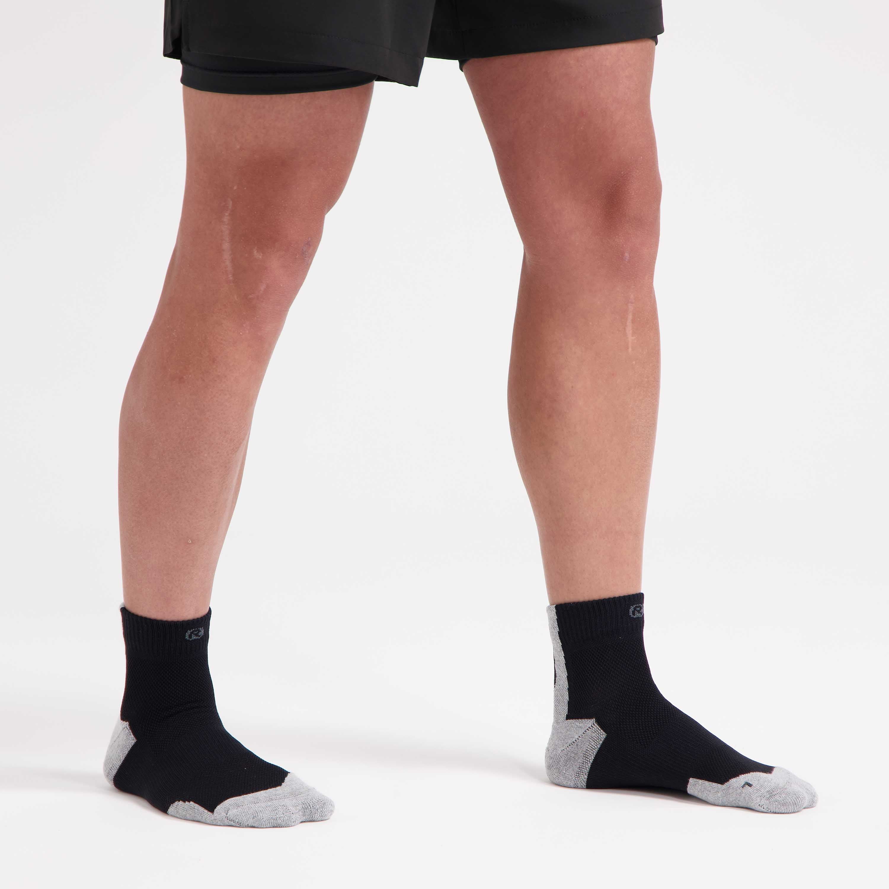 3-pack Core Running socks - black/gray