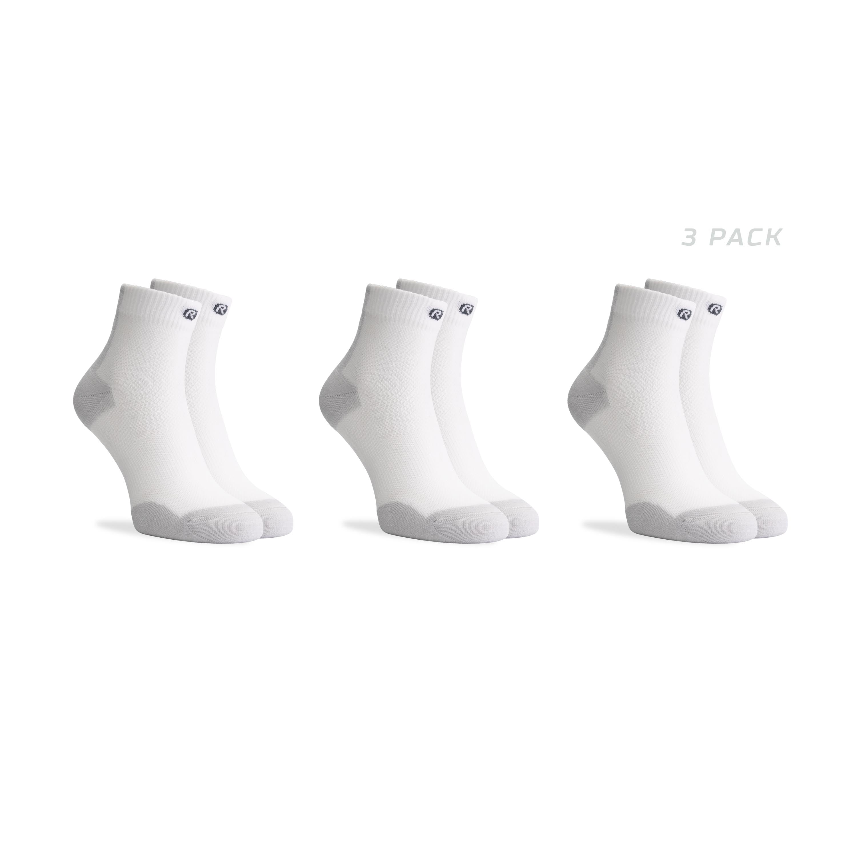 3-Pack Core Hardloopsokken - Zwart/Grijs
