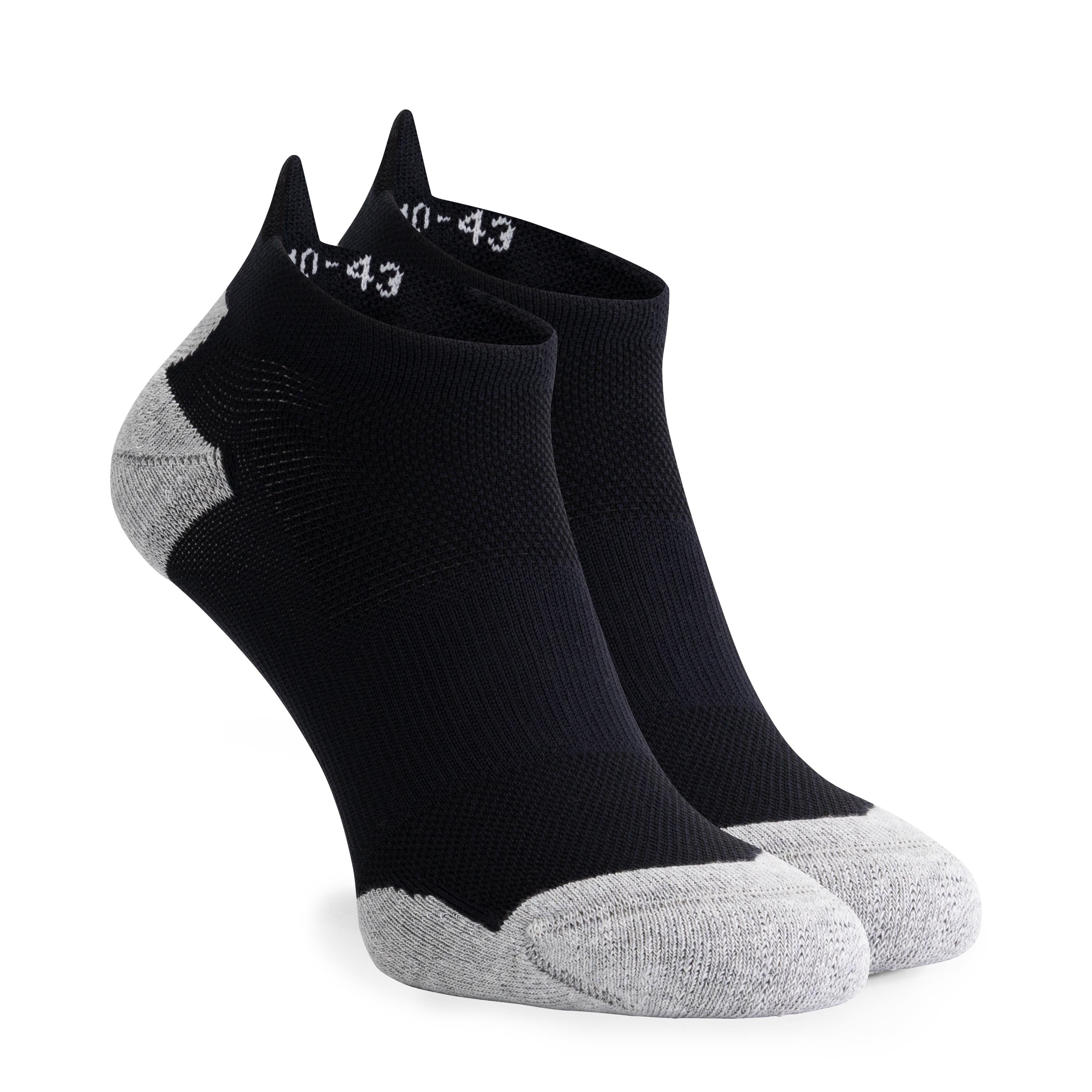 3-pack Core No show running socks - black/gray