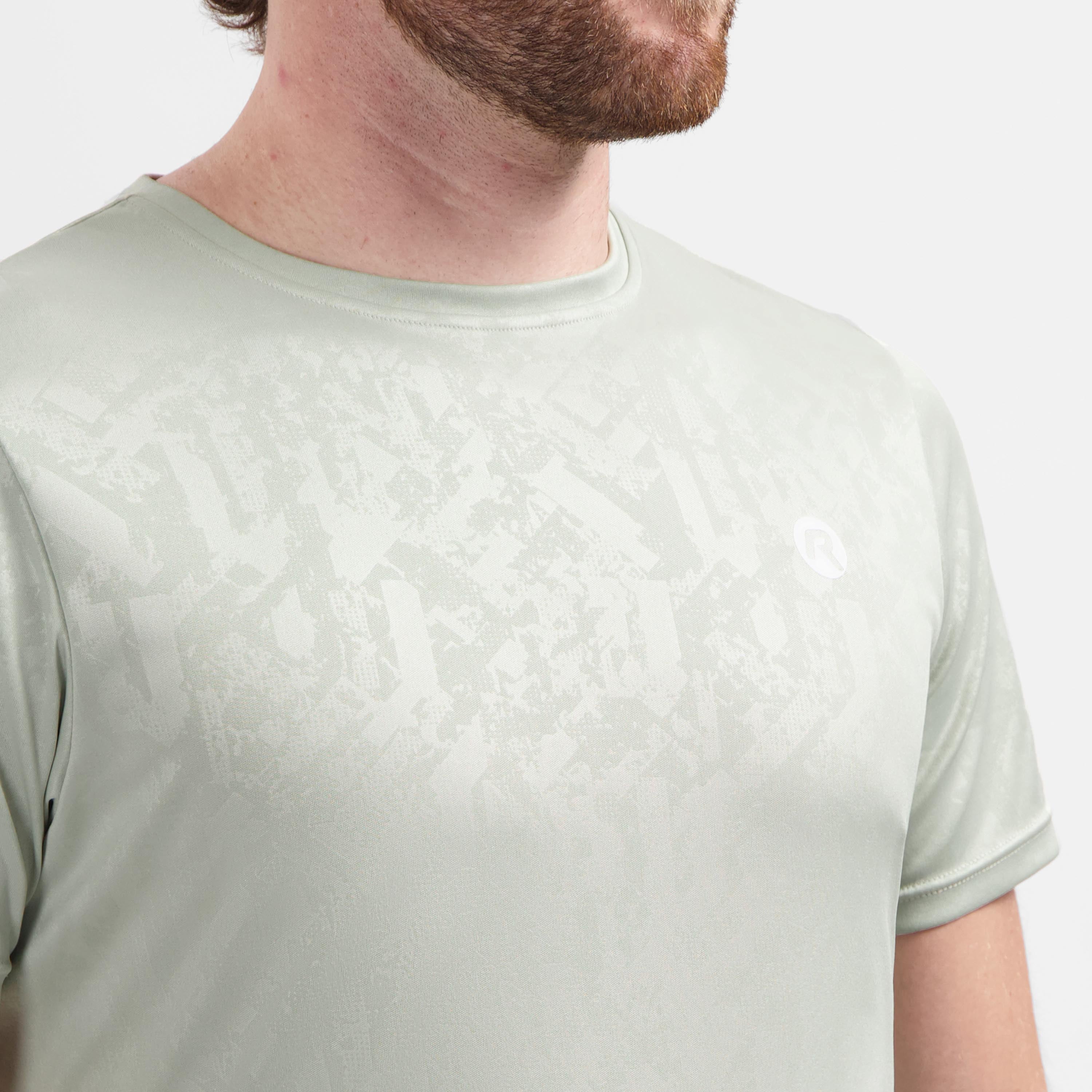 Motion Laufshirt Herren - Aqua Grau Relief