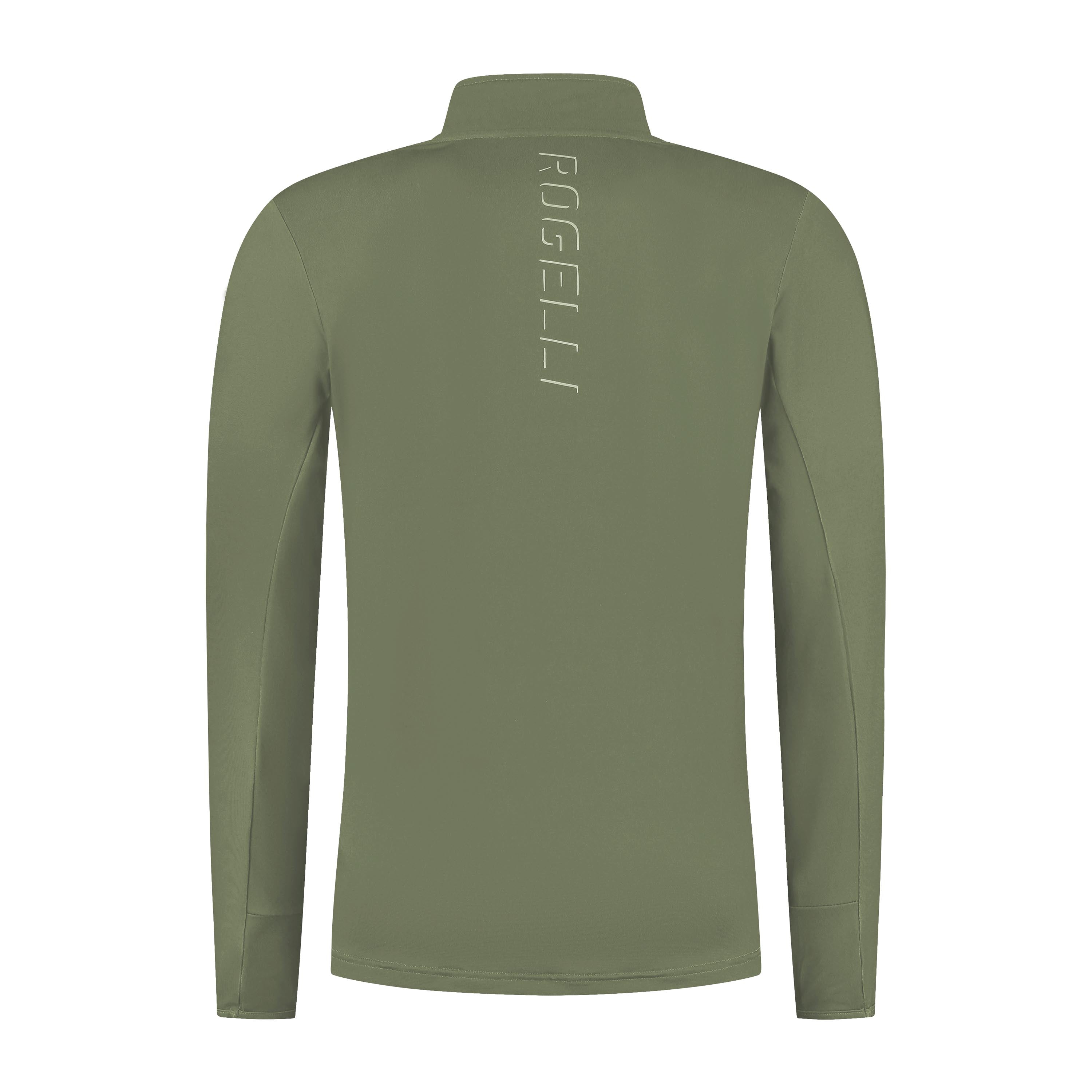 Core Running top long sleeve 1/2 zip Men - Army green