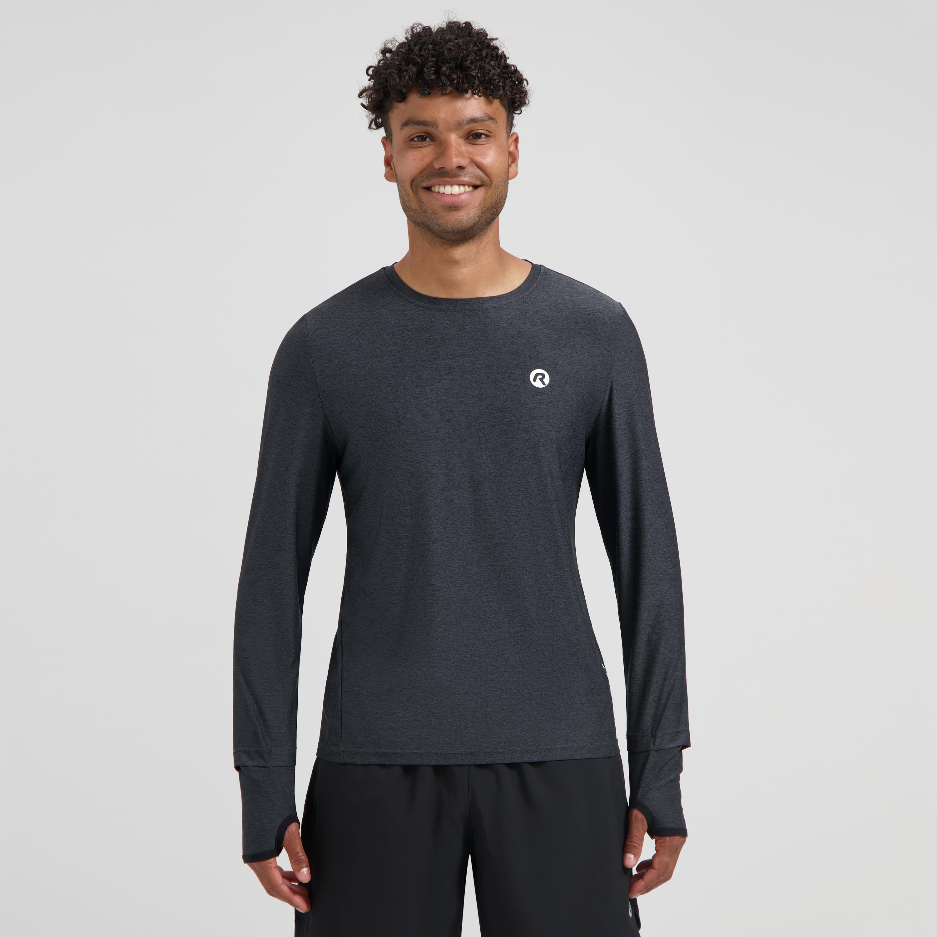 Essential Running shirt Long sleeve Men - Black