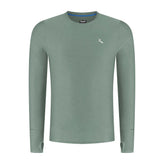 Rogelli Essential hardloopshirt L/S heren slate voorkant.
