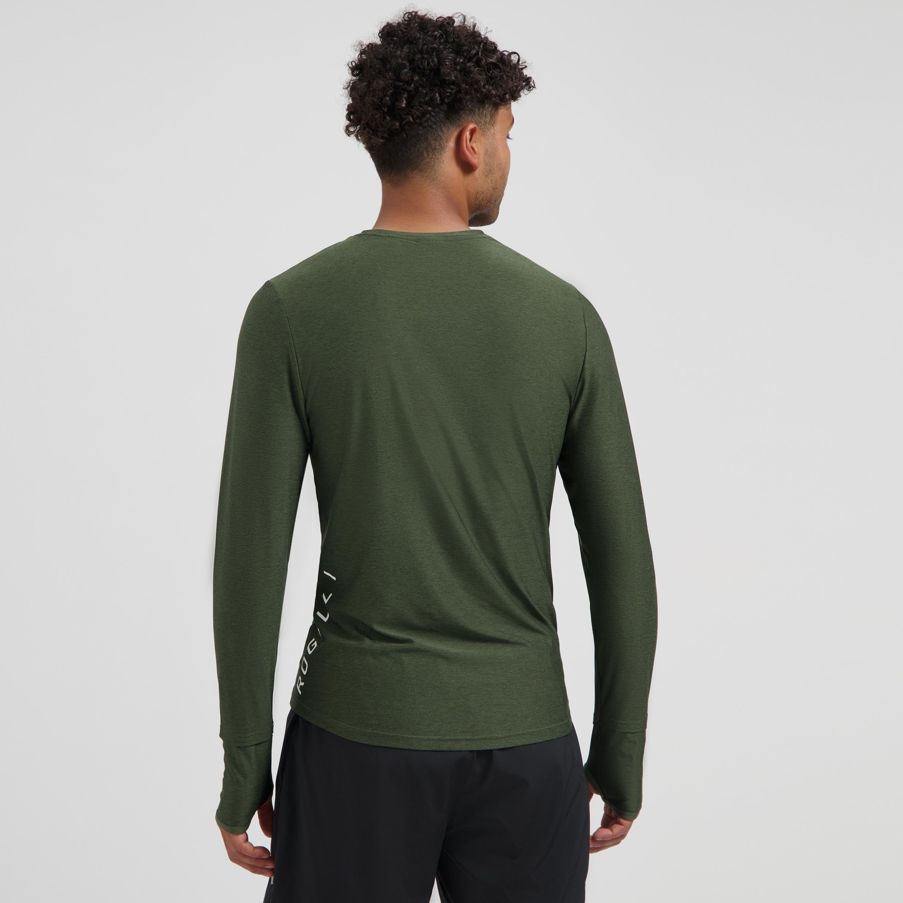 Essential Running shirt Long sleeve Men - Army green