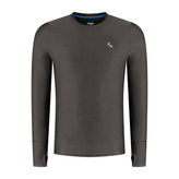 Rogelli Essential hardloopshirt L/S heren plum kitten voorkant.
