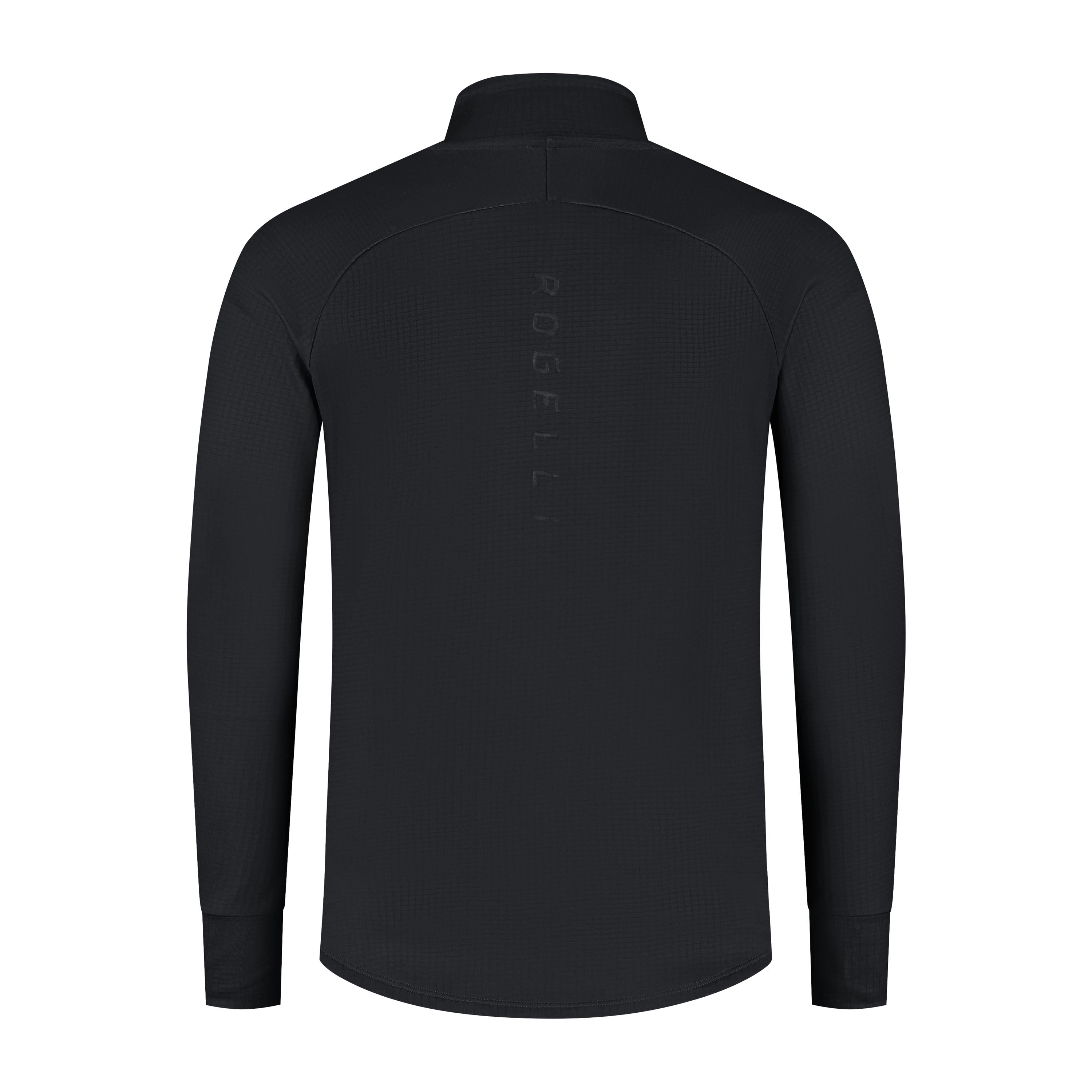 Essential Running top long sleeve 1/2 zip Men - Black