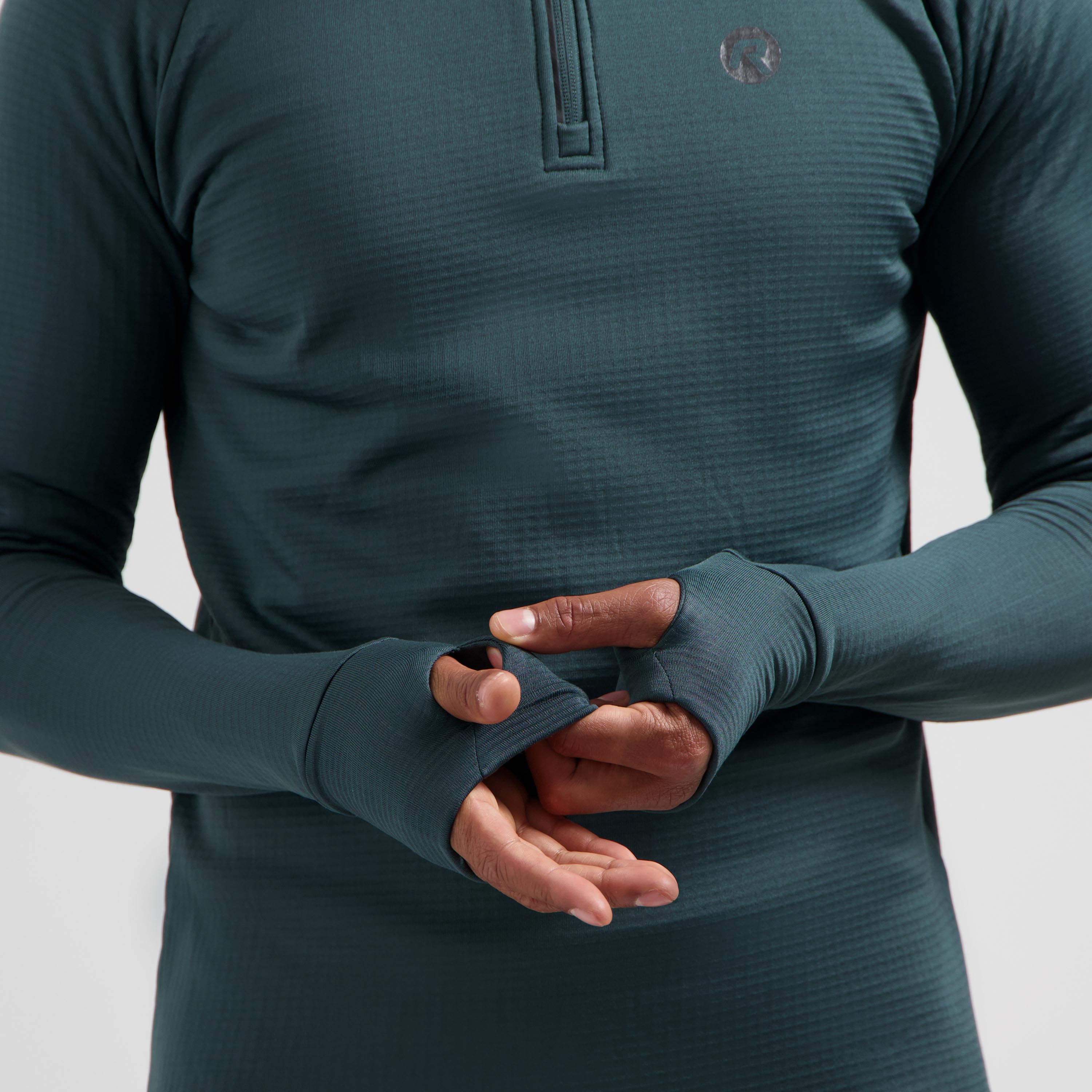 Essential Running top long sleeve 1/2 zip Men - Dark blue