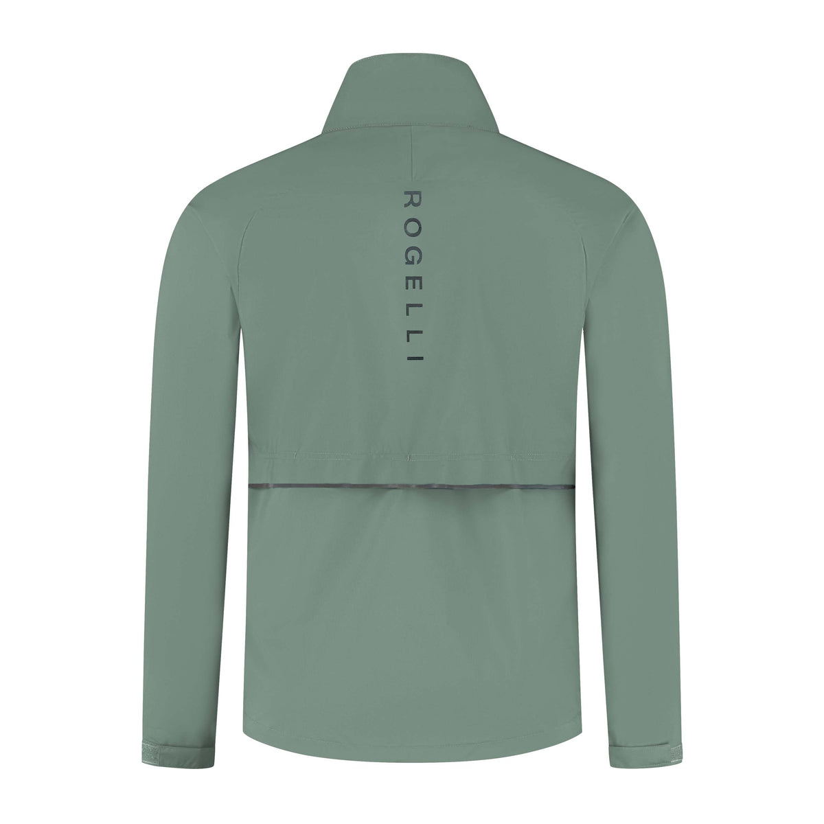 Rogelli Essential hardloopjack heren slate achterkant.

