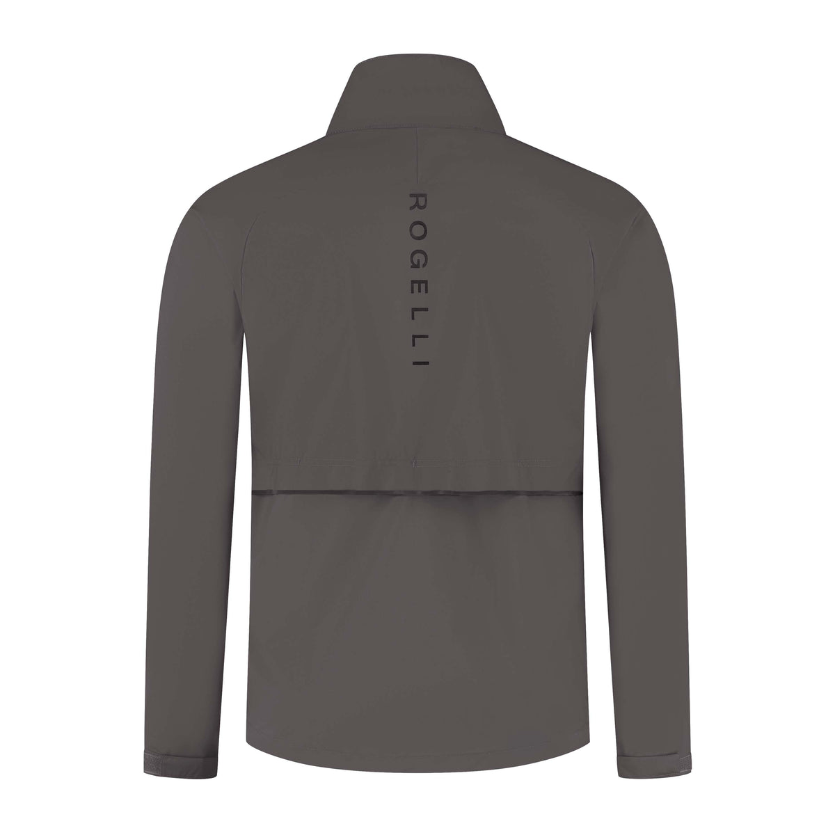 Rogelli Essential hardloopjack heren plum kitten achterkant.

