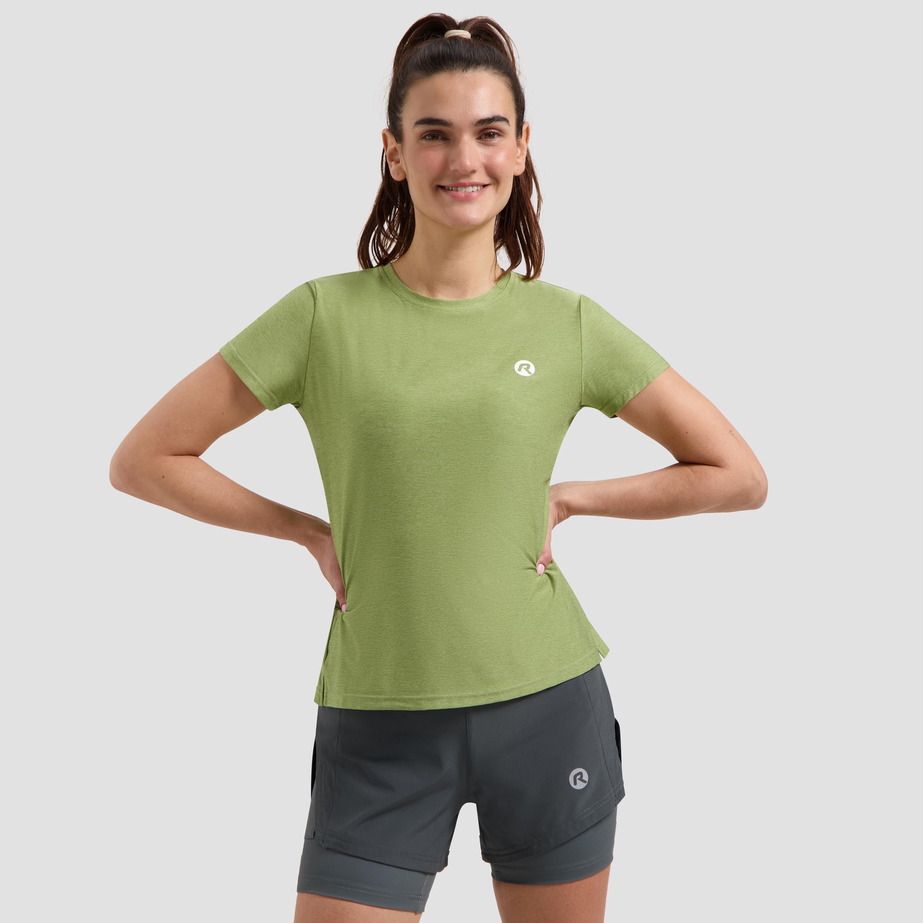 Essential Running shirt Ladies - Saliegroen