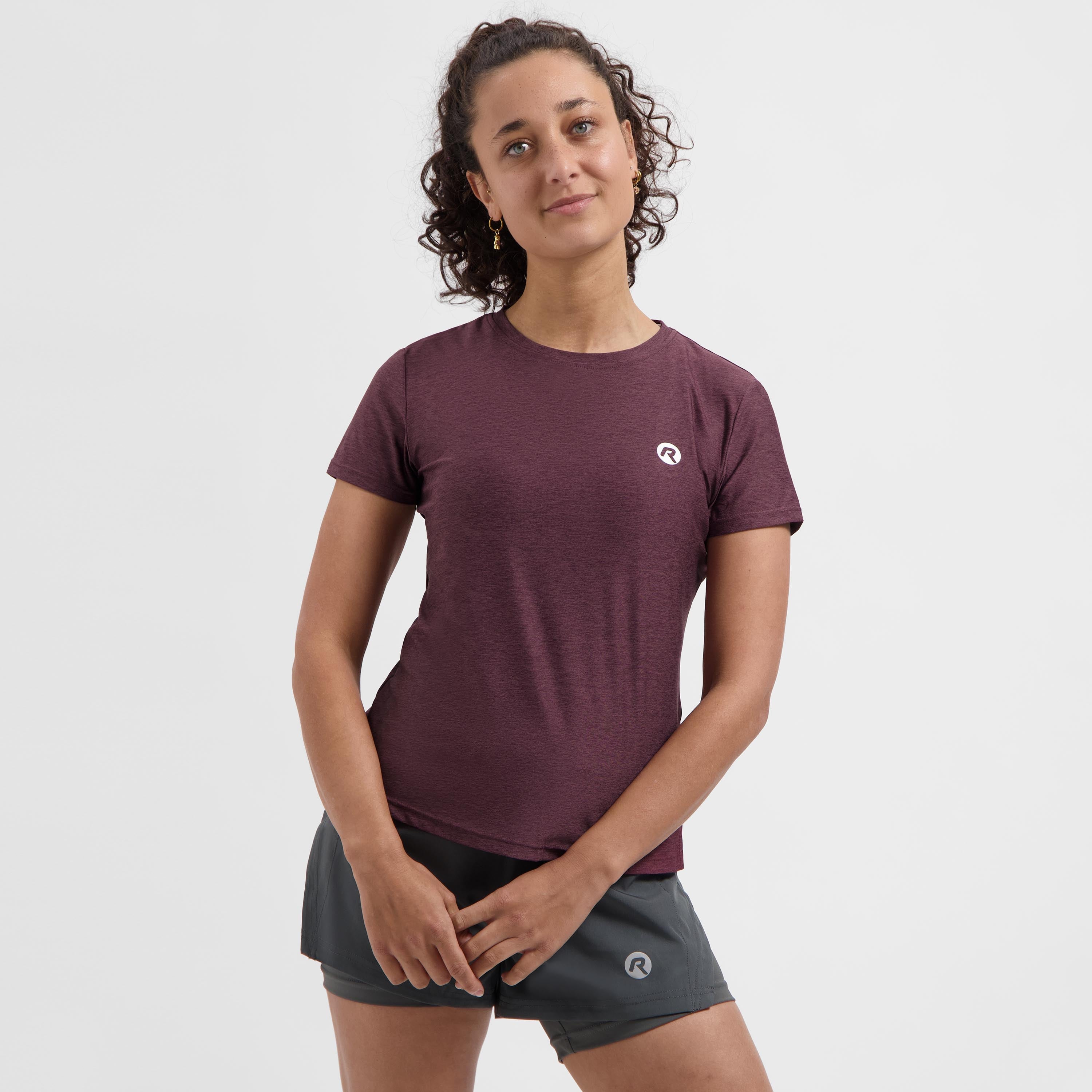 Essential Hardloopshirt Dames - Eggplant