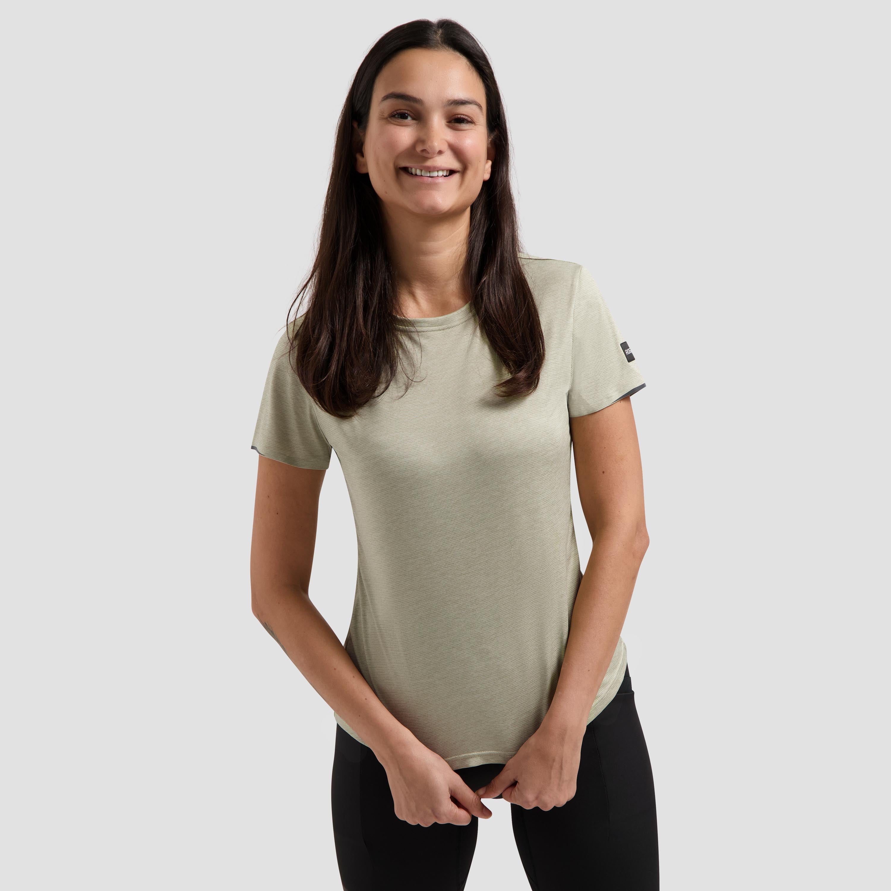 Distance running shirt ladies - Taupe