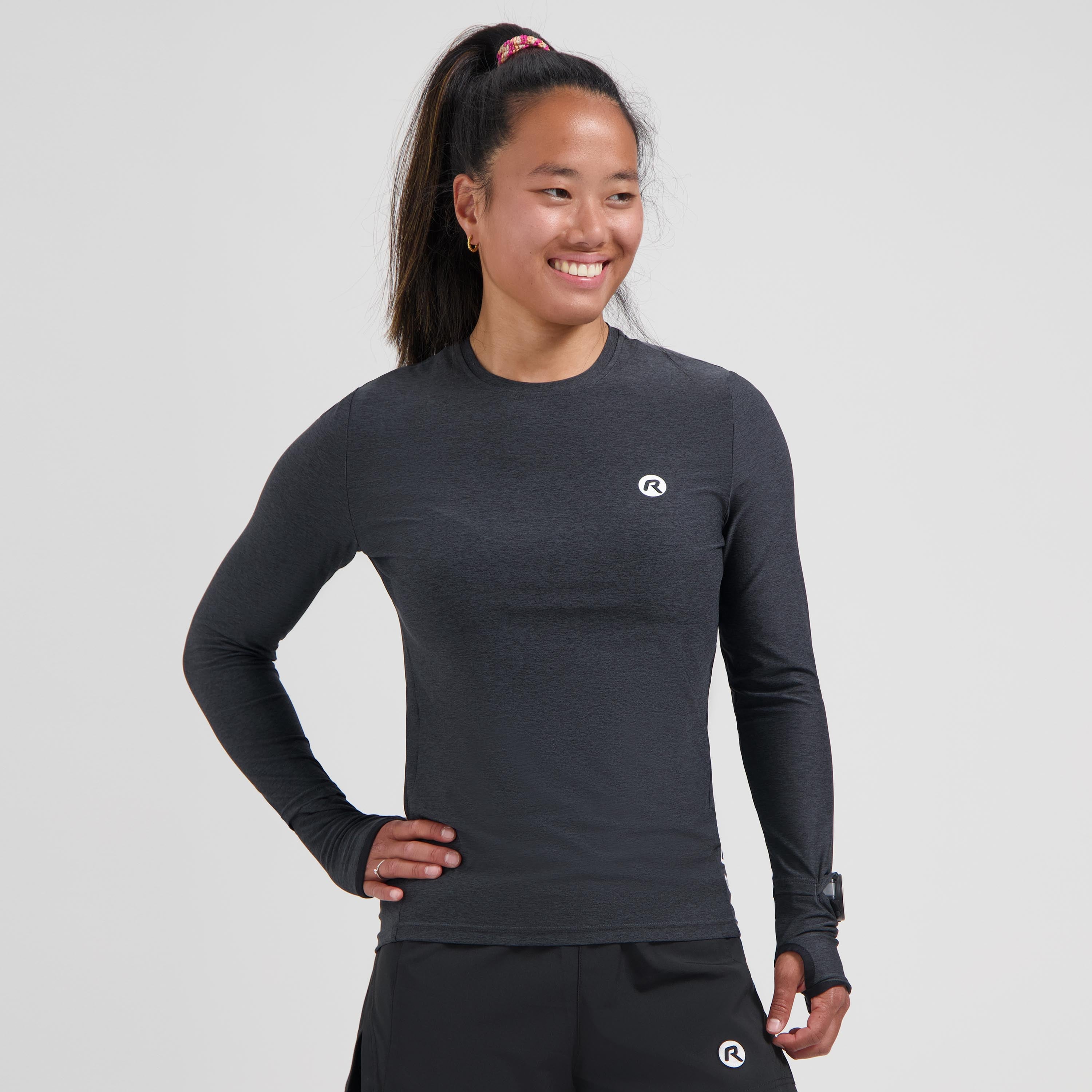 Essential Running top shirt Long sleeve ladies - Black