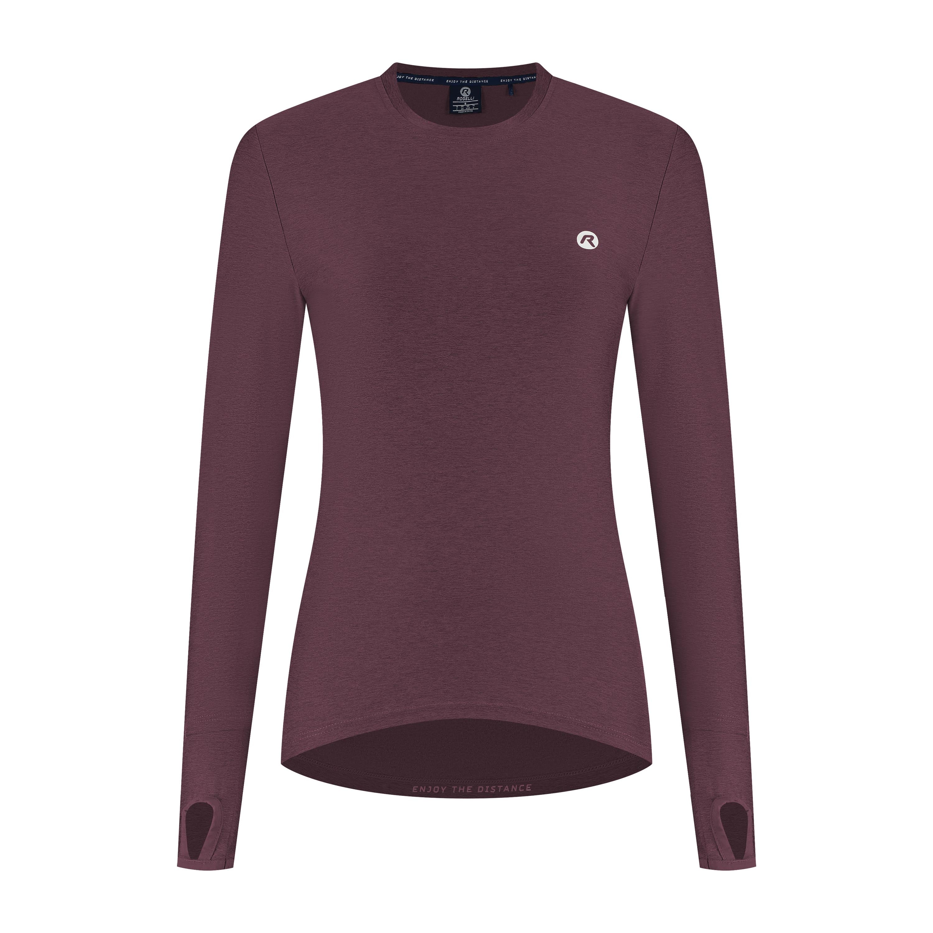 Essential Running top shirt Long sleeve ladies - Aubergine