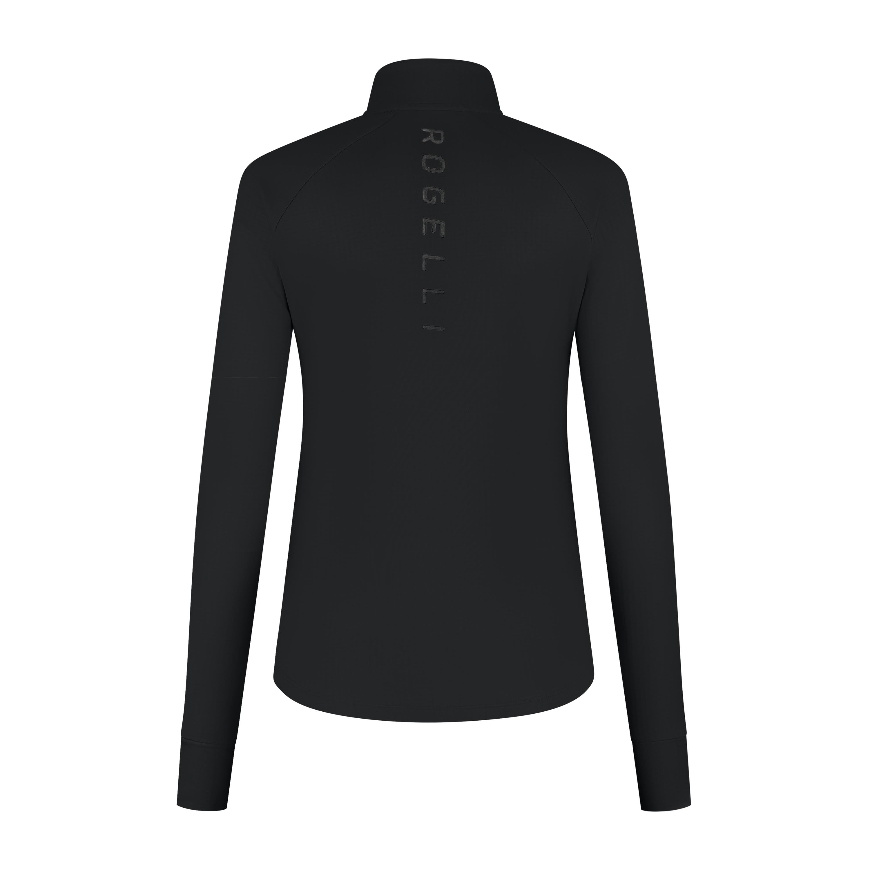 Essential Running top long sleeve 1/2 ZIP Ladies - Black