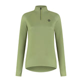 Essential Running top Long sleeve 1/2 Zip Women - Sage green