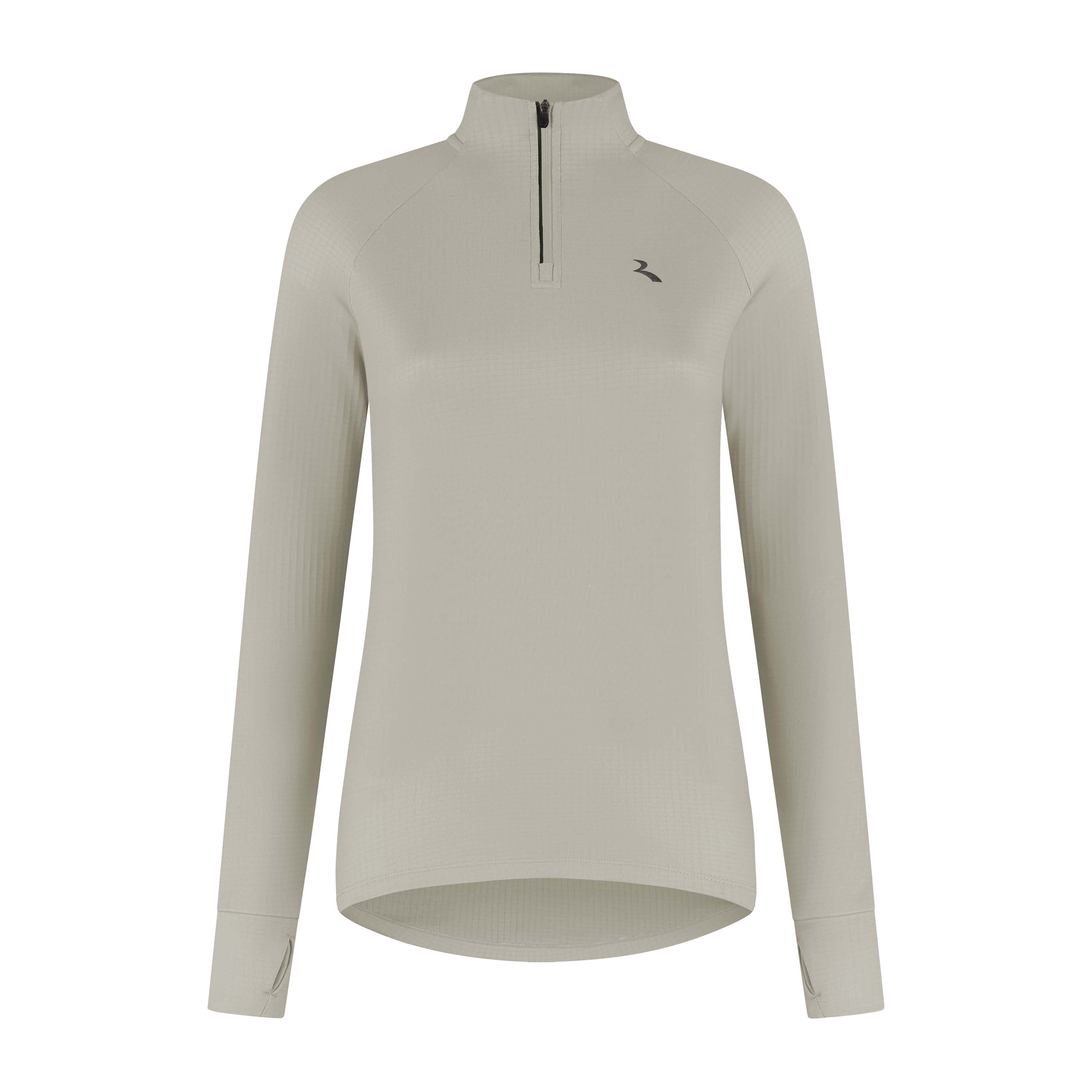 Rogelli Essential hardlooptop L/S dames zand voorkant.
