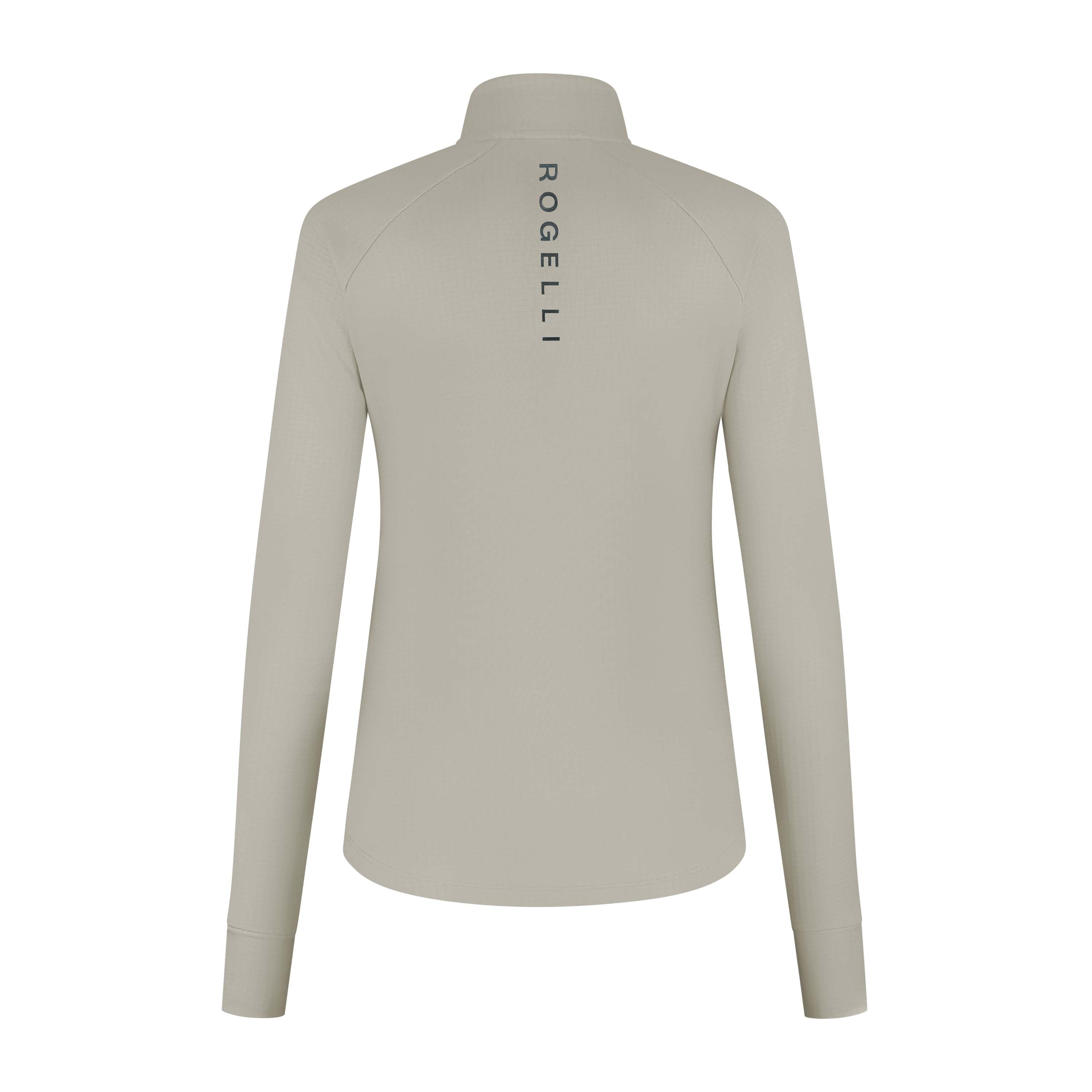 Rogelli Essential hardlooptop L/S dames zand achterkant.
