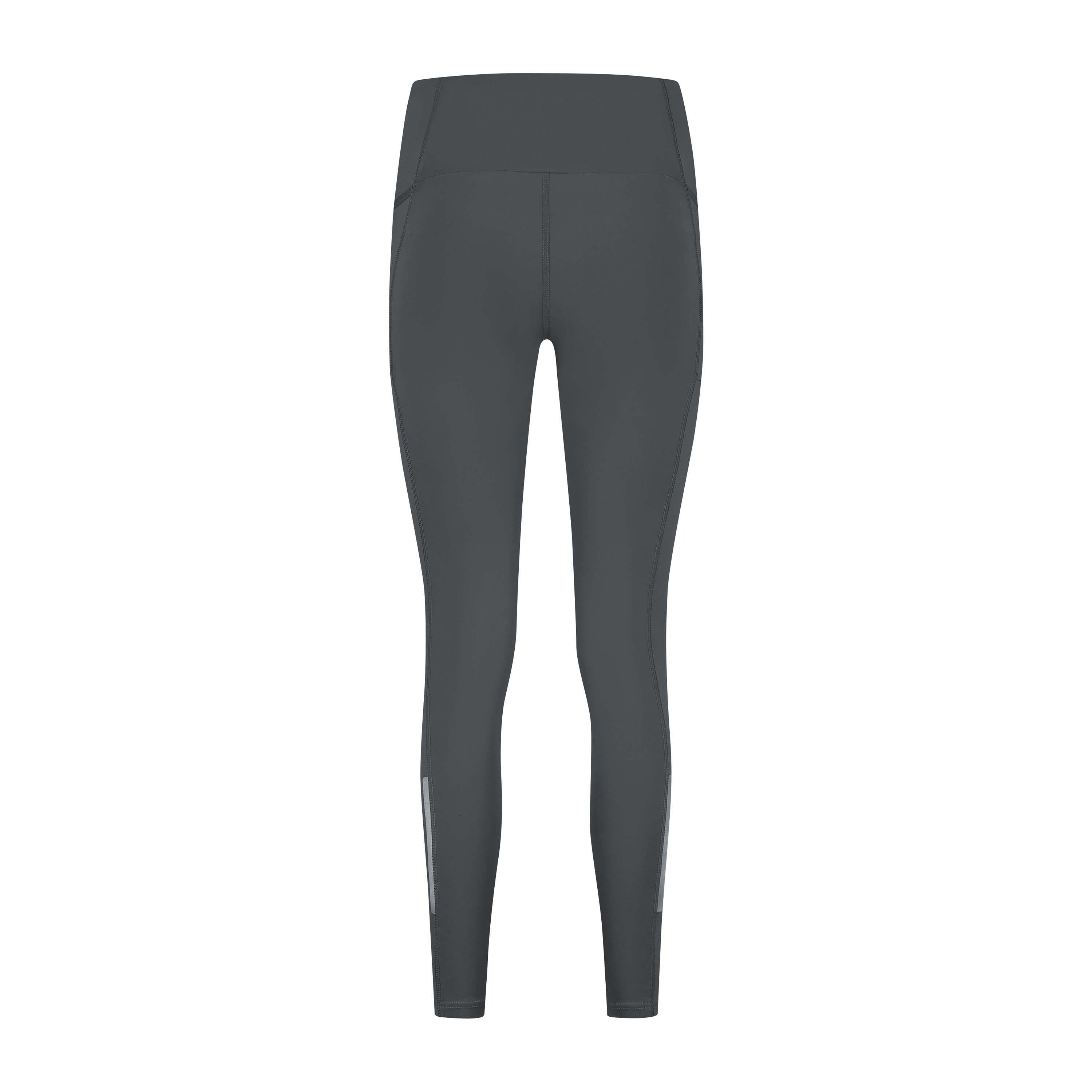 Rogelli Essential lange hardlooptight dames grijs achterkant.