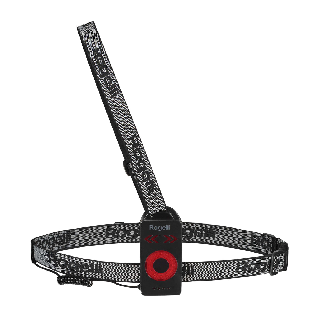 Rogelli runlight 300 ledvest unisex zwart achterkant.