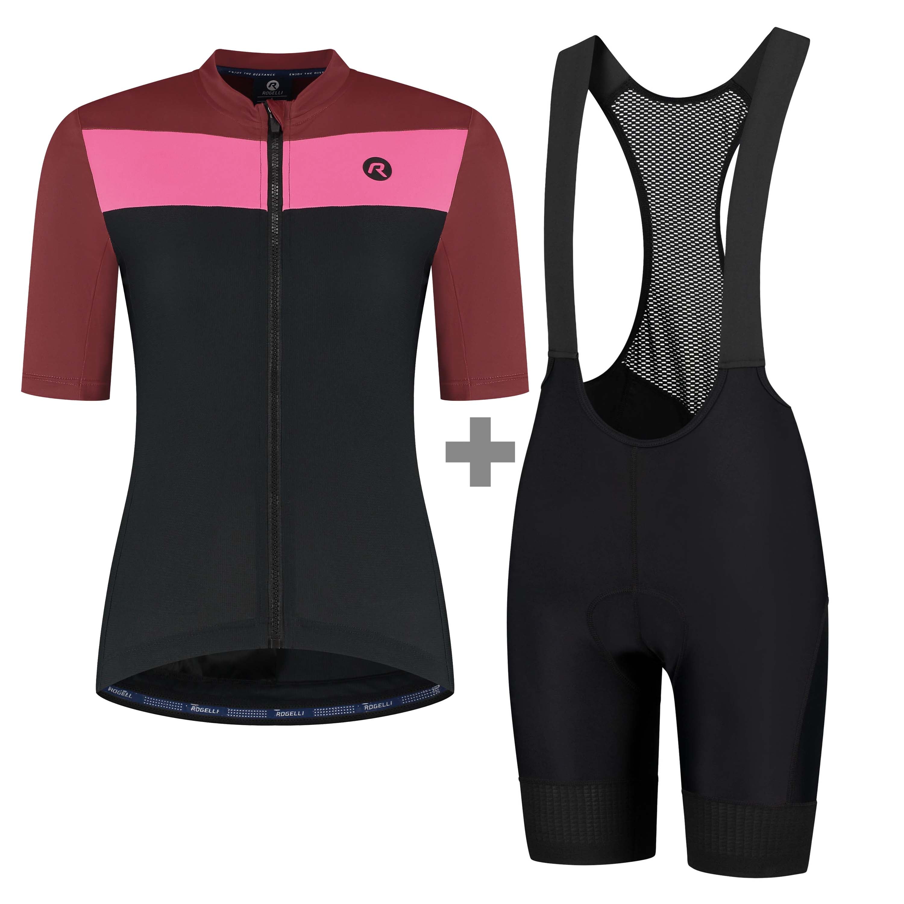 Core Block Fietsshirt & Power Fietsbroek Dames