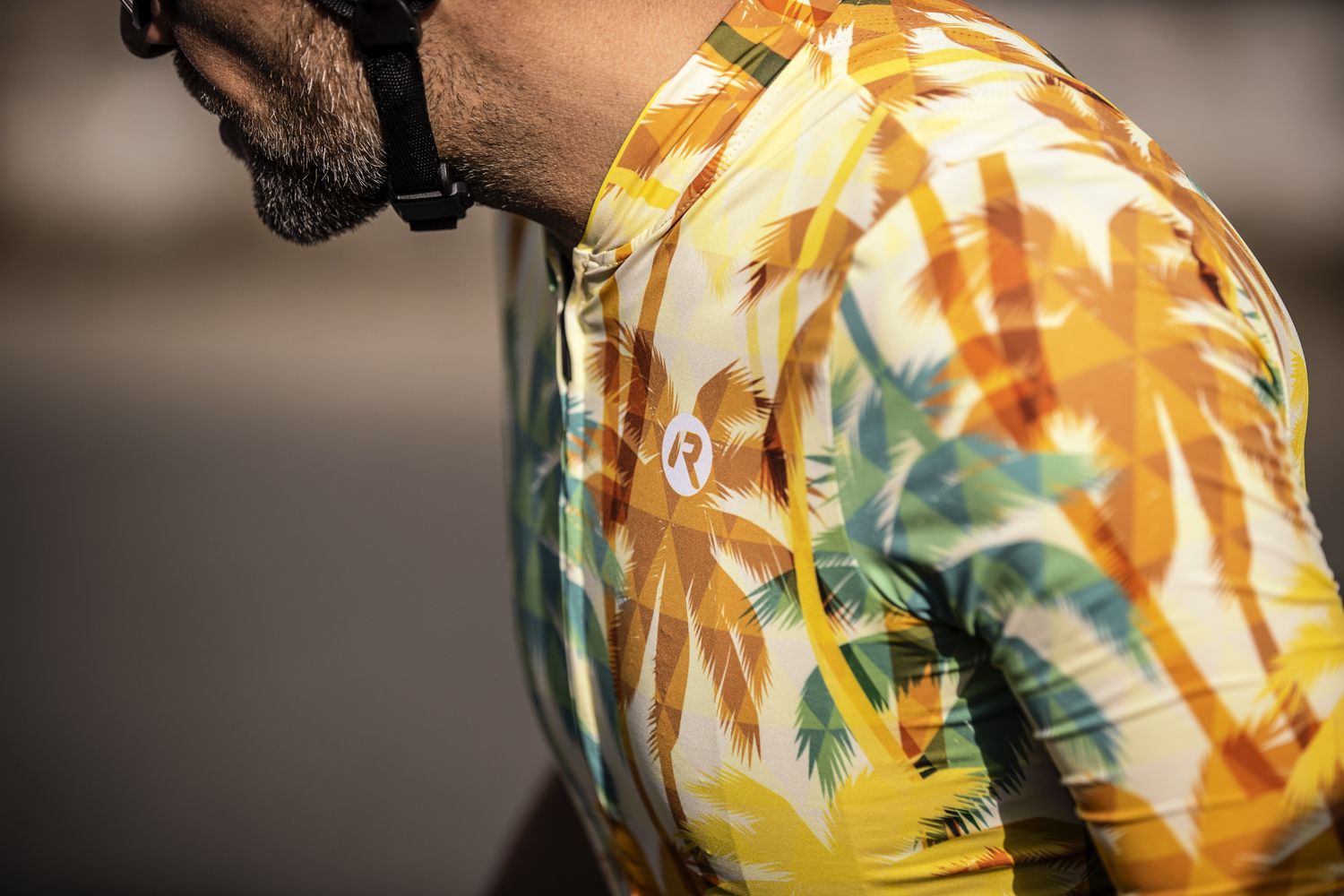 Rogelli fietsshirt voor heren met tropische print