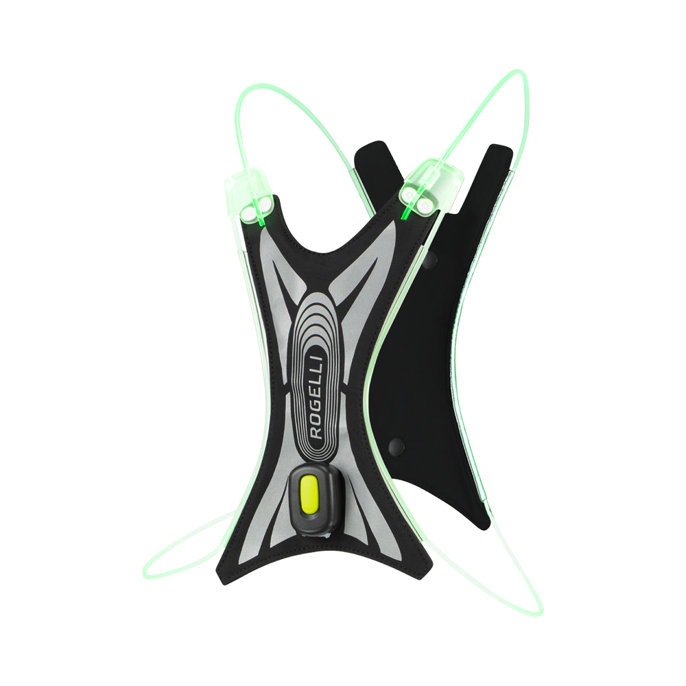 Fiets met vertrouwen en zichtbaarheid in het Rogelli Spider-LED Vest. Een must-have voor veilige en stijlvolle fietsavonturen.